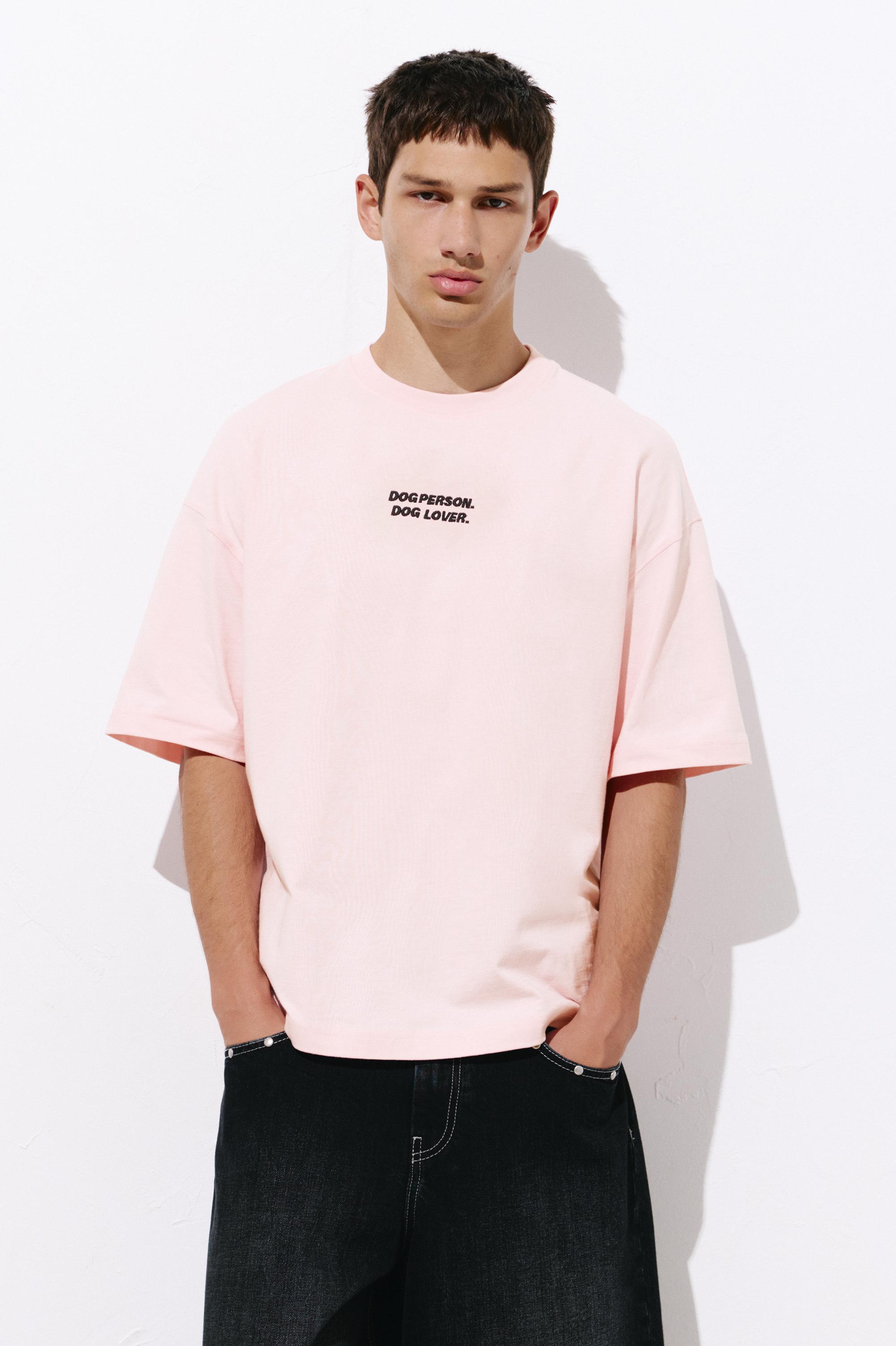 Dog Person graphic T-shirt — Pink