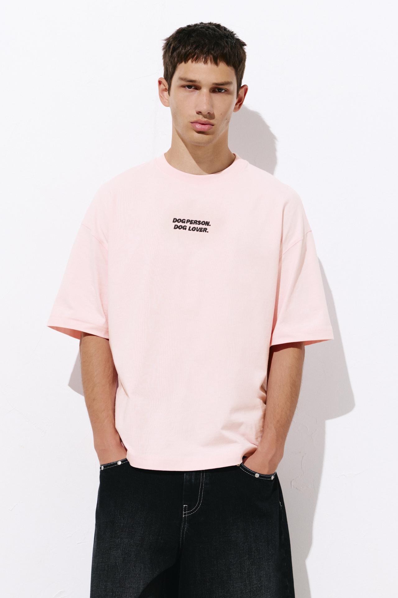 Dog Person graphic T-shirt — Pink