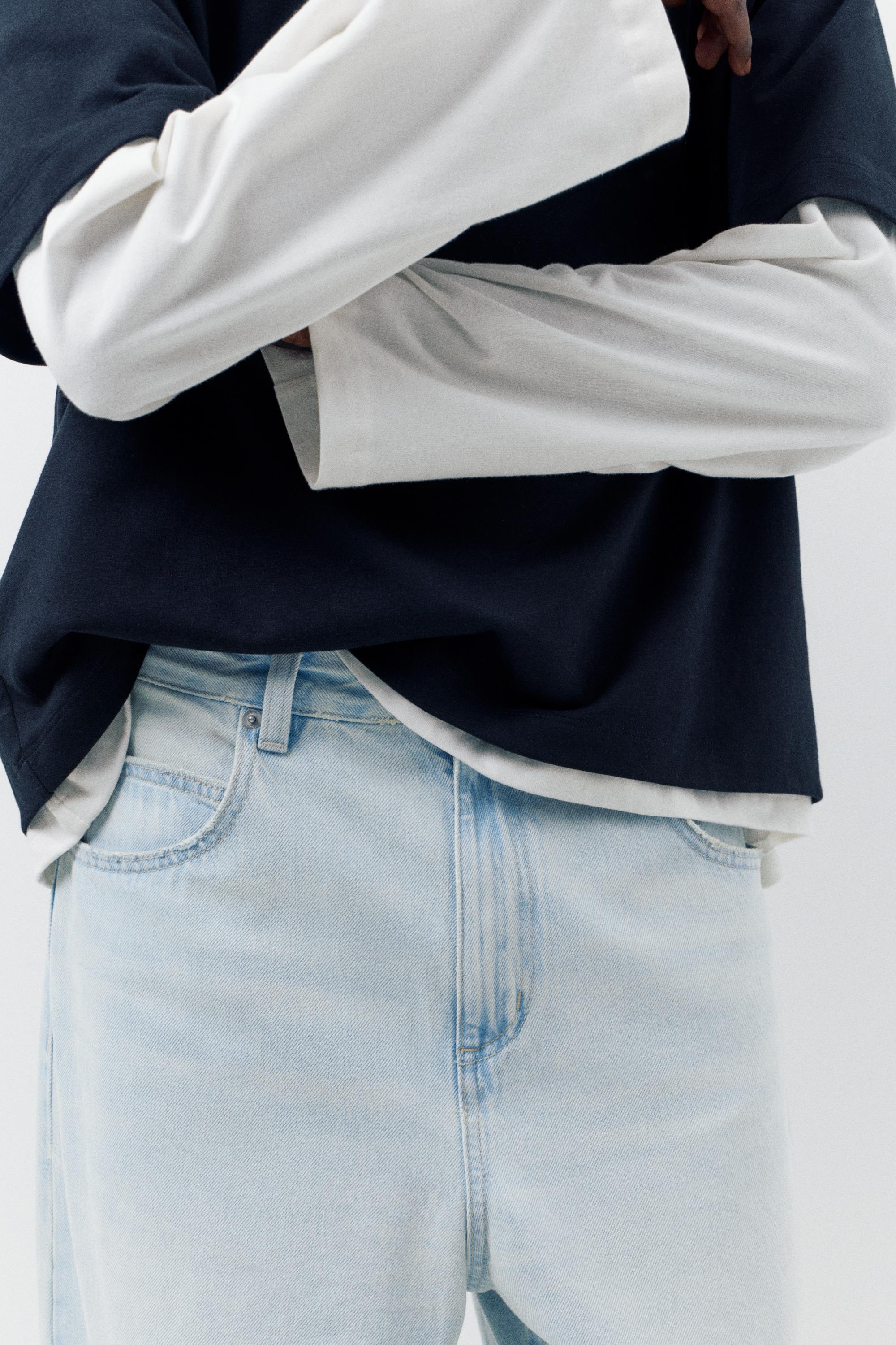 Relaxed fit baggy jeans — Pale blue