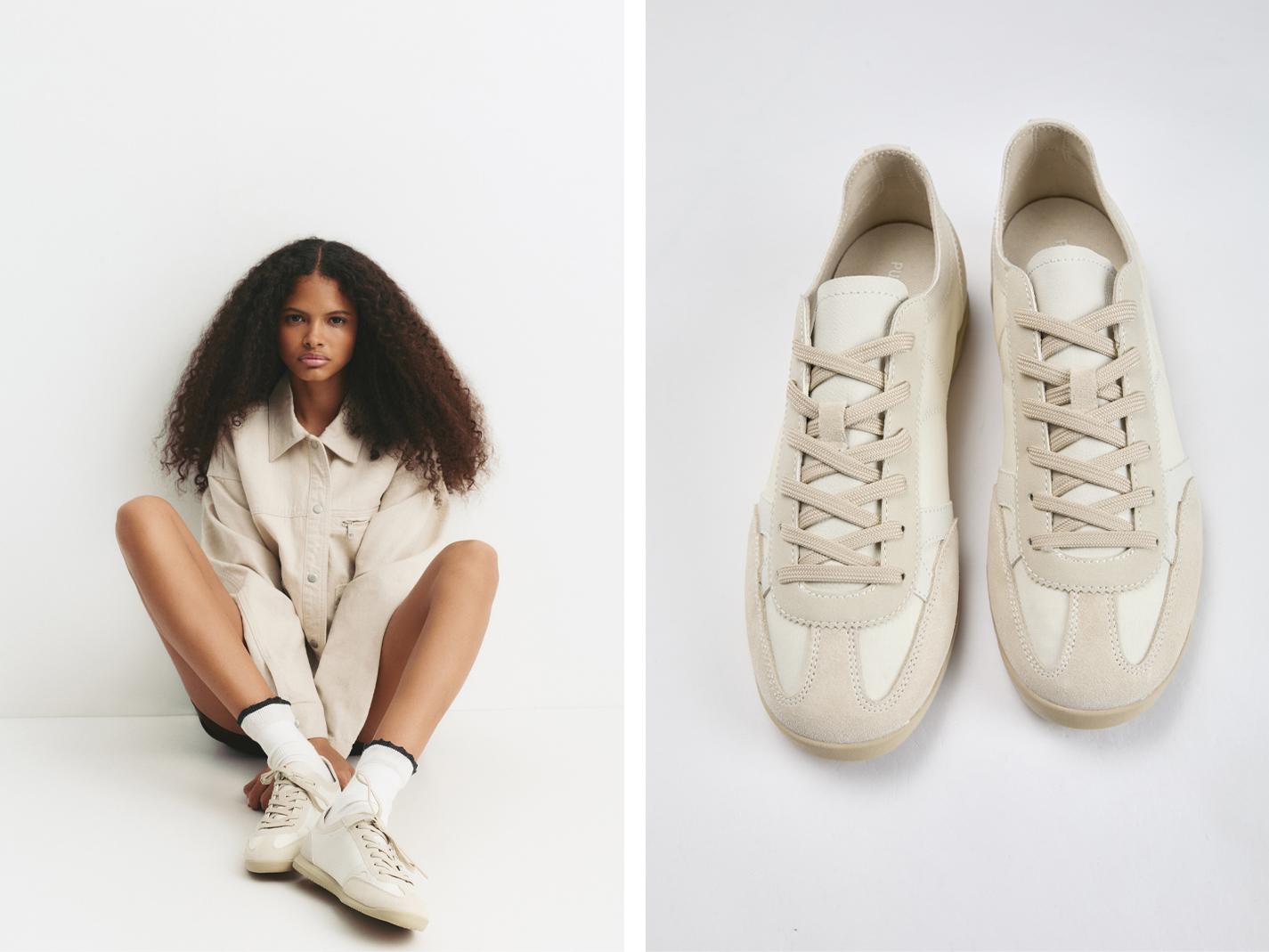 Casual trainers — Ecru