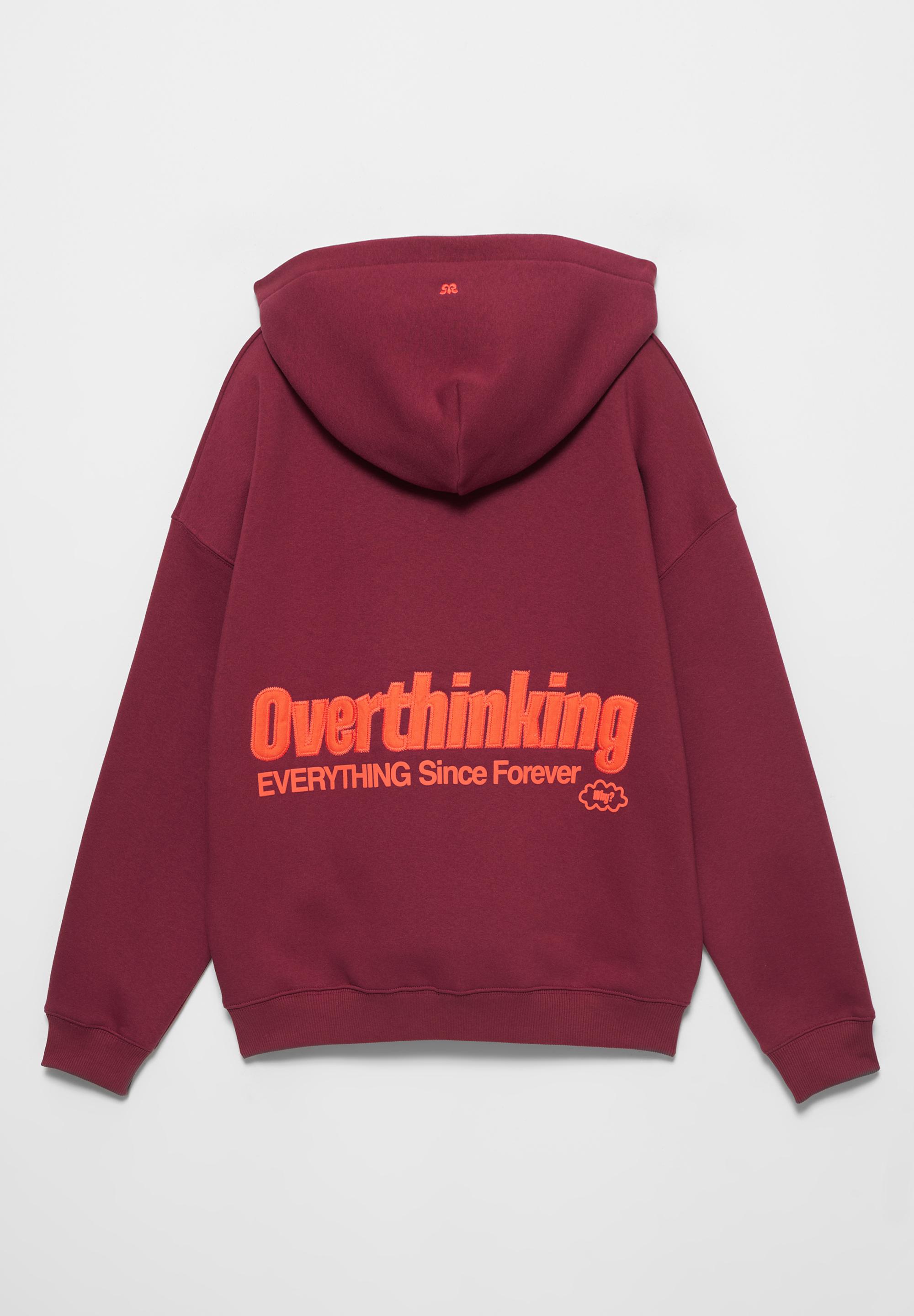 Overthinking graphic hoodie