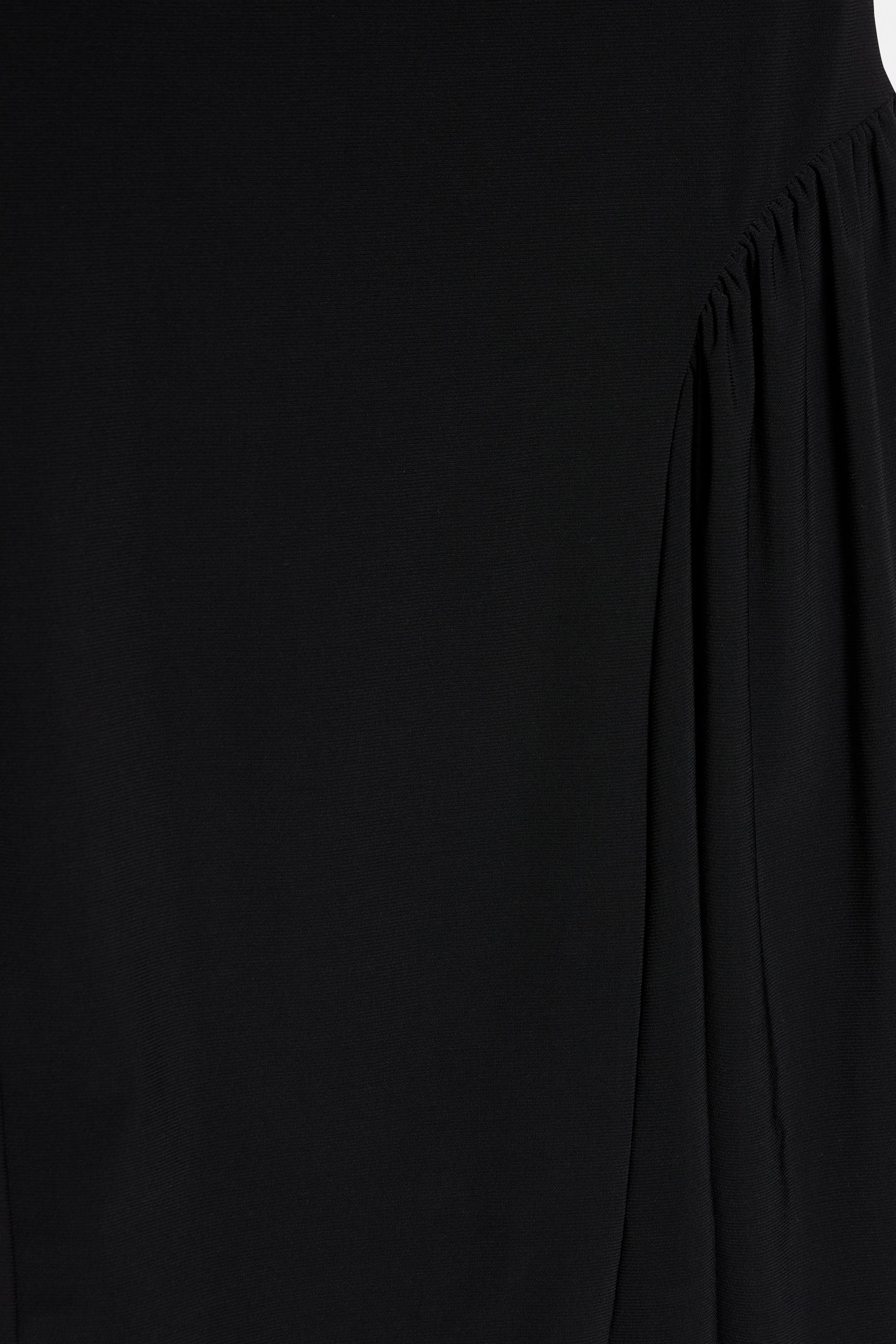 Short gathered dress — Black