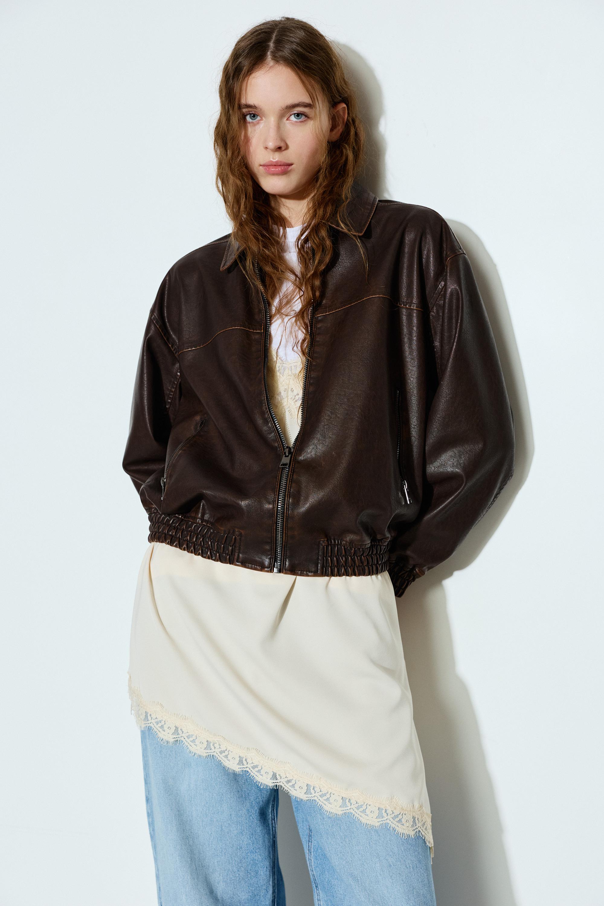 Suni Deri Baba Kesim Ceket - Görsel 143