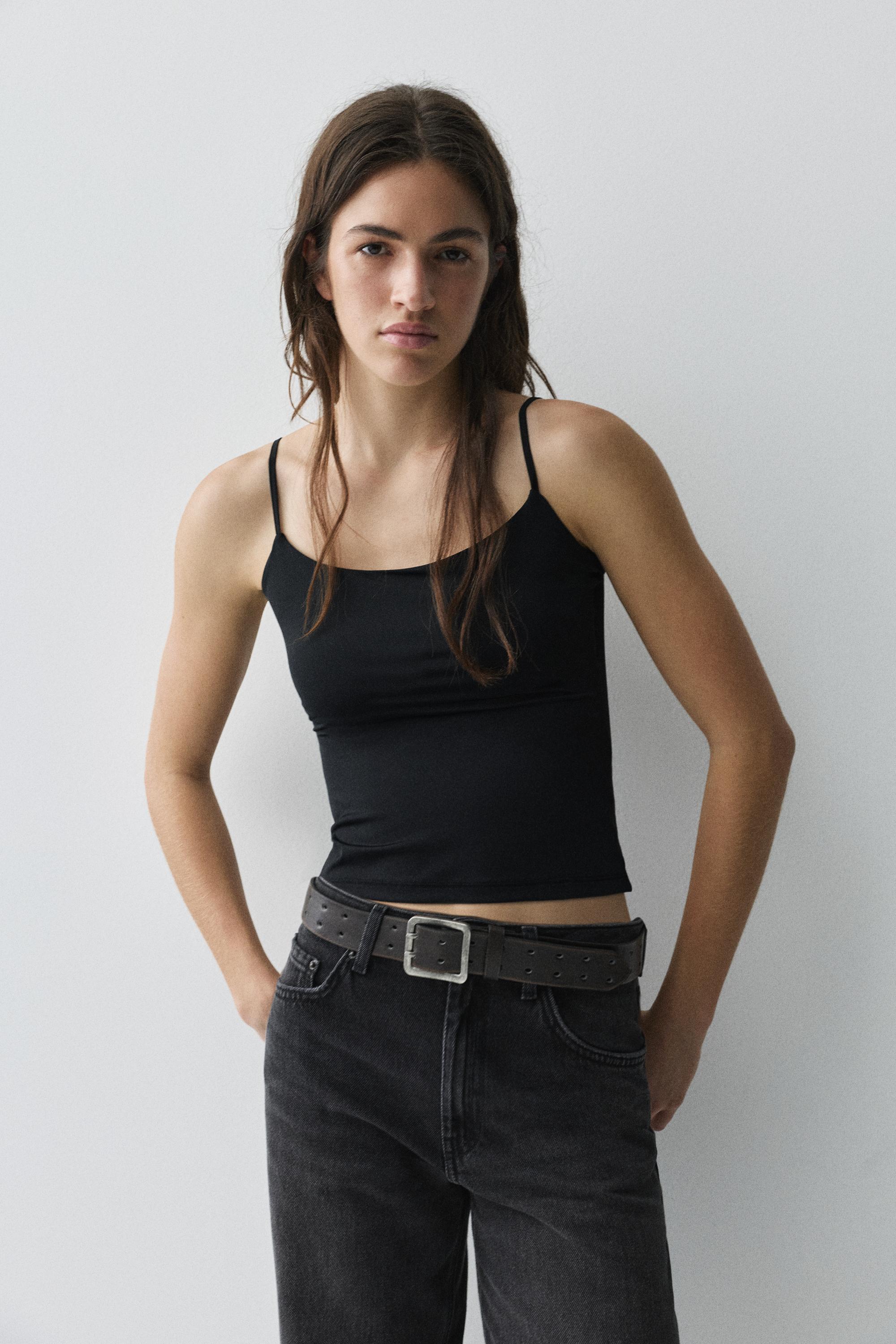 Basic top with adjustable straps — Black