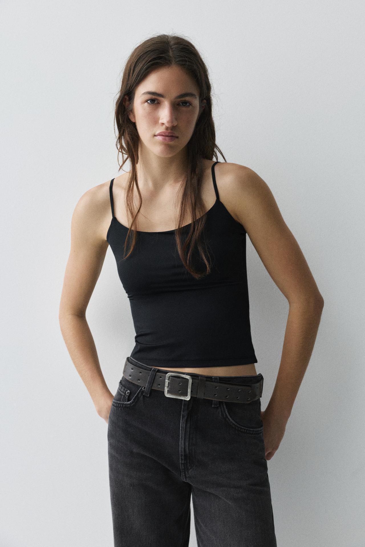 Basic top with adjustable straps — Black