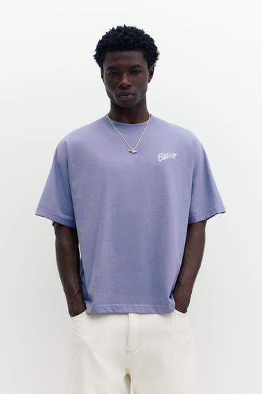 STWD graffiti logo T-shirt — Yale blue 1