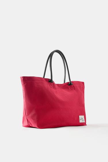 La Esquina canvas tote bag — Red 2