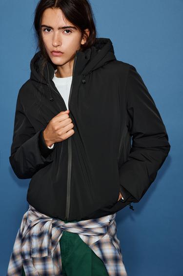 Heat-sealed waterproof jacket with hood — Black 5