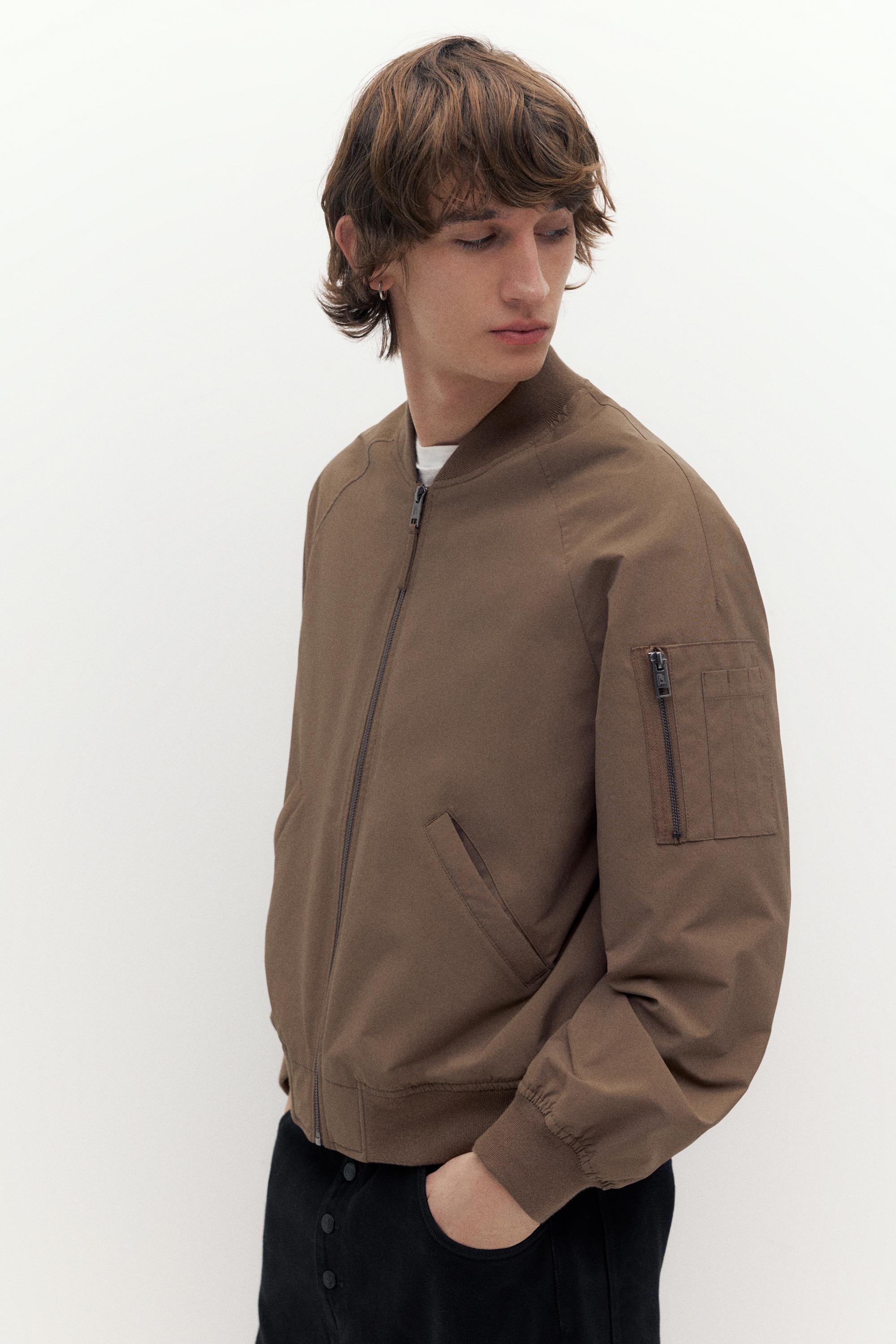 Lightweight bomber jacket — Brown
