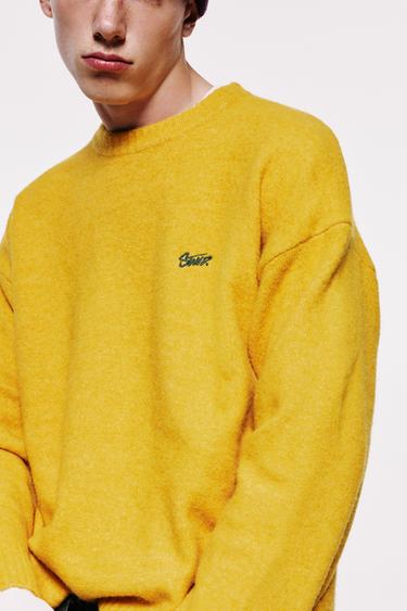 STWD embroidered knit jumper — Yellow 3