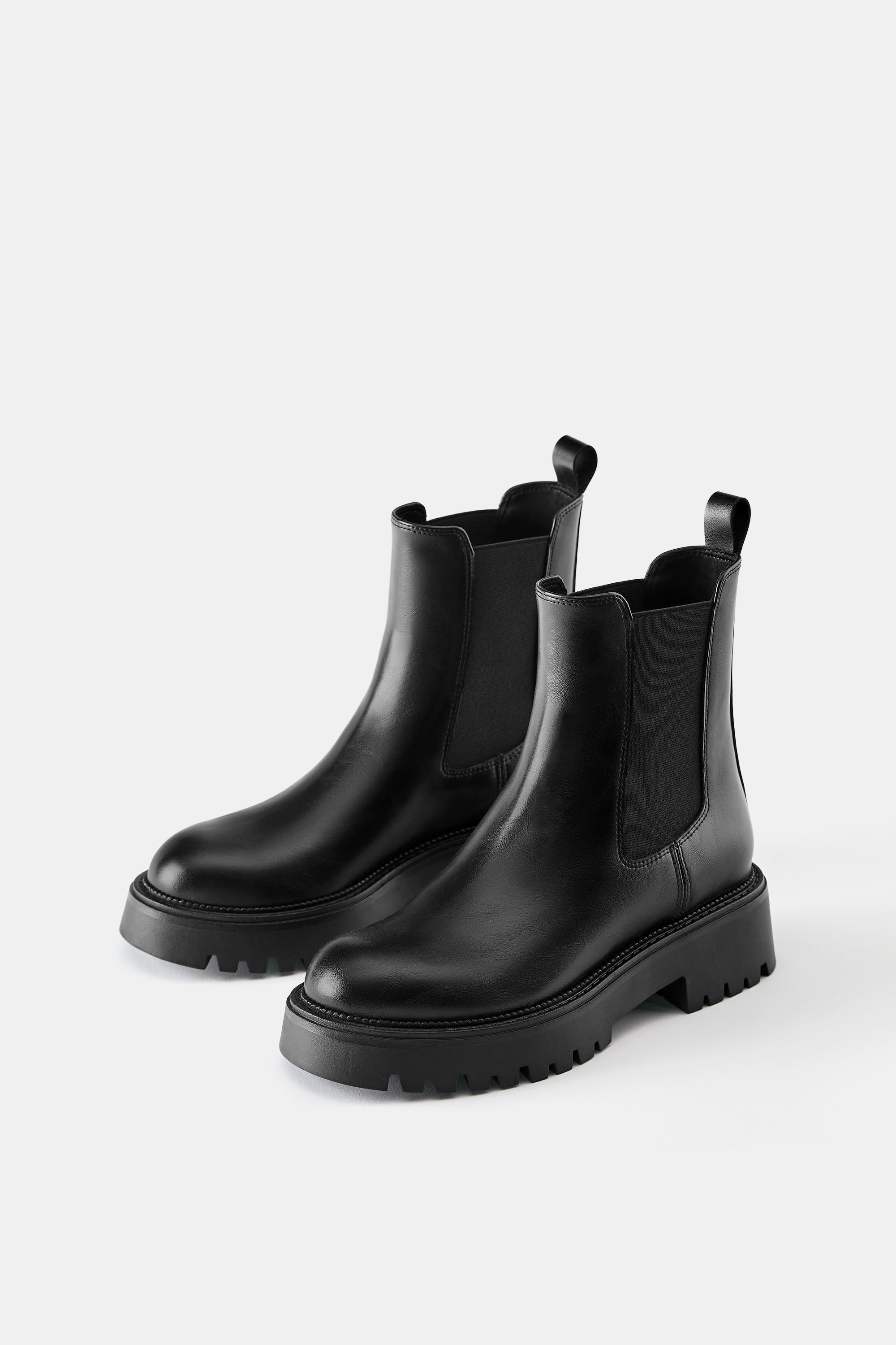 Flat Chelsea ankle boots — Black