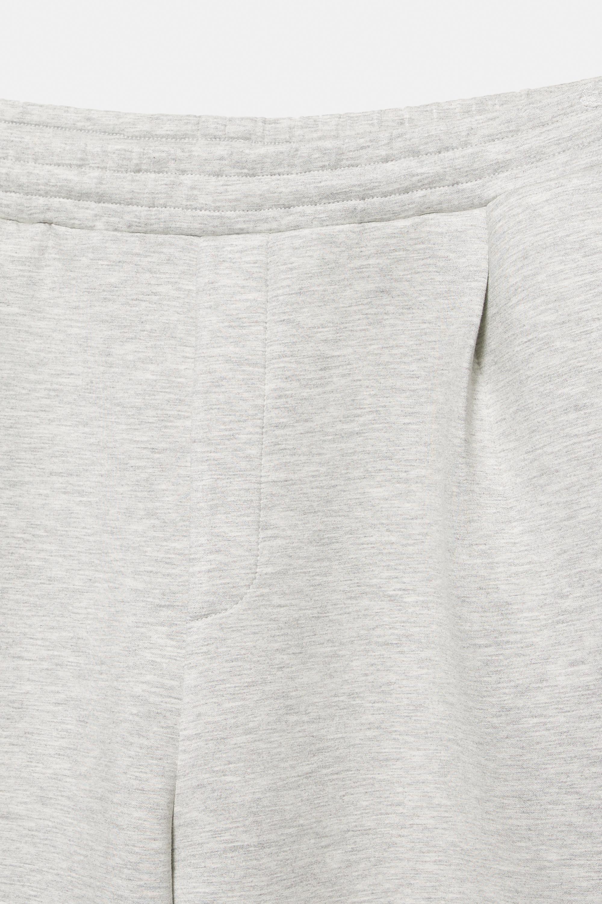 Balloon fit tracksuit bottoms — Grey marl