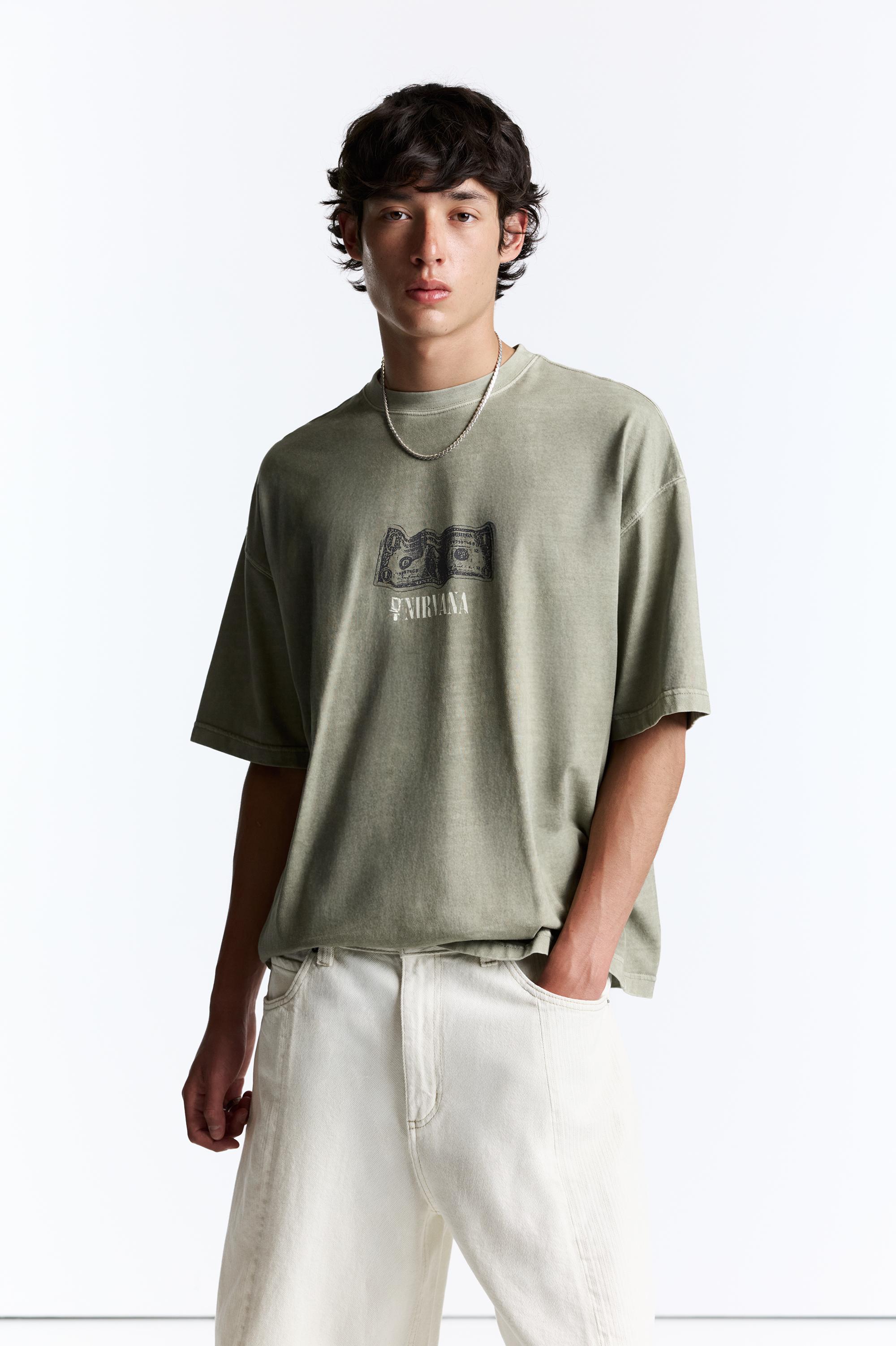 Nirvana T-shirt — Khaki