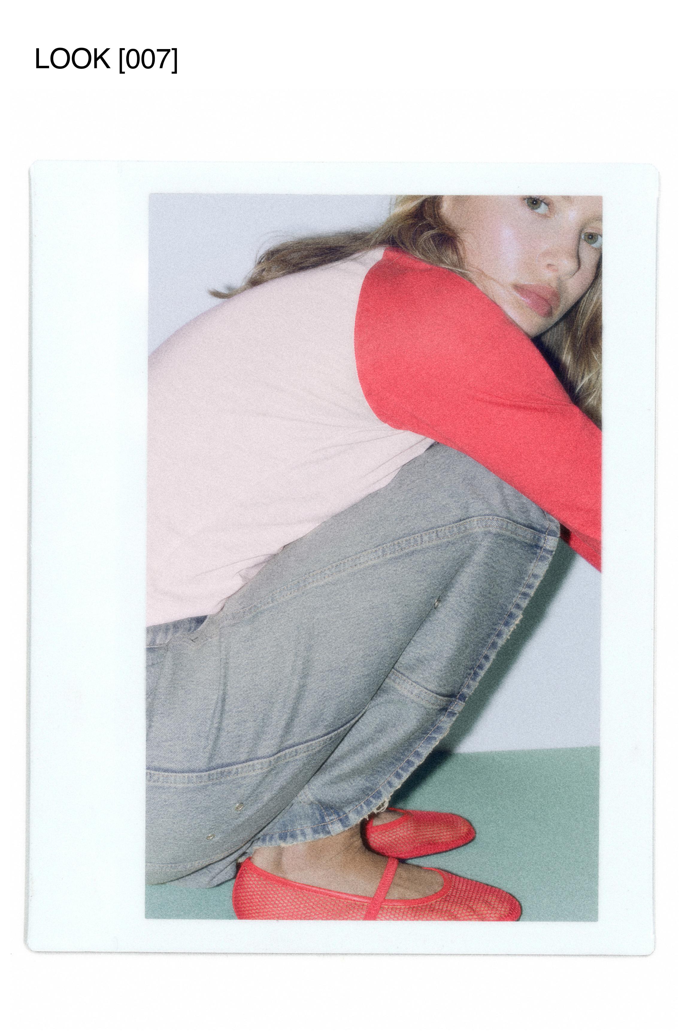 Oversize raglan sleeve T-shirt — Pink