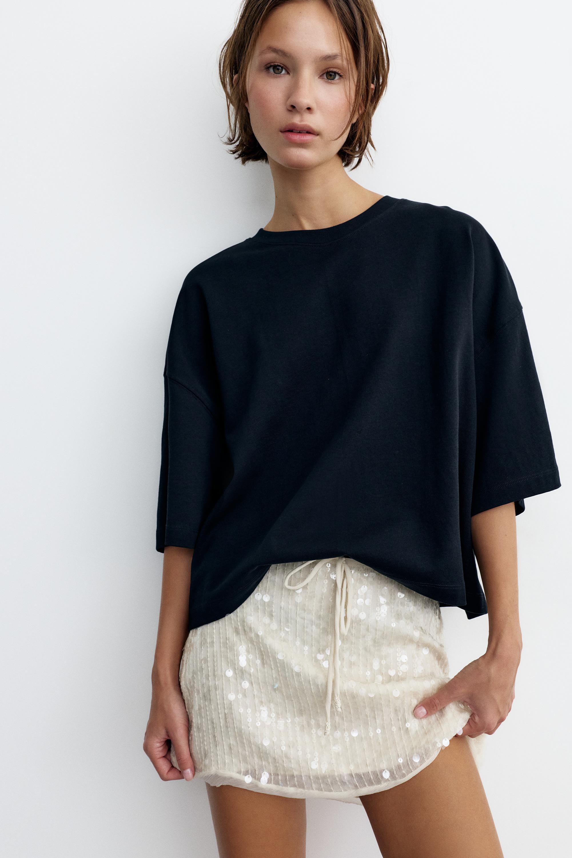 Sequin mini skirt — Ice