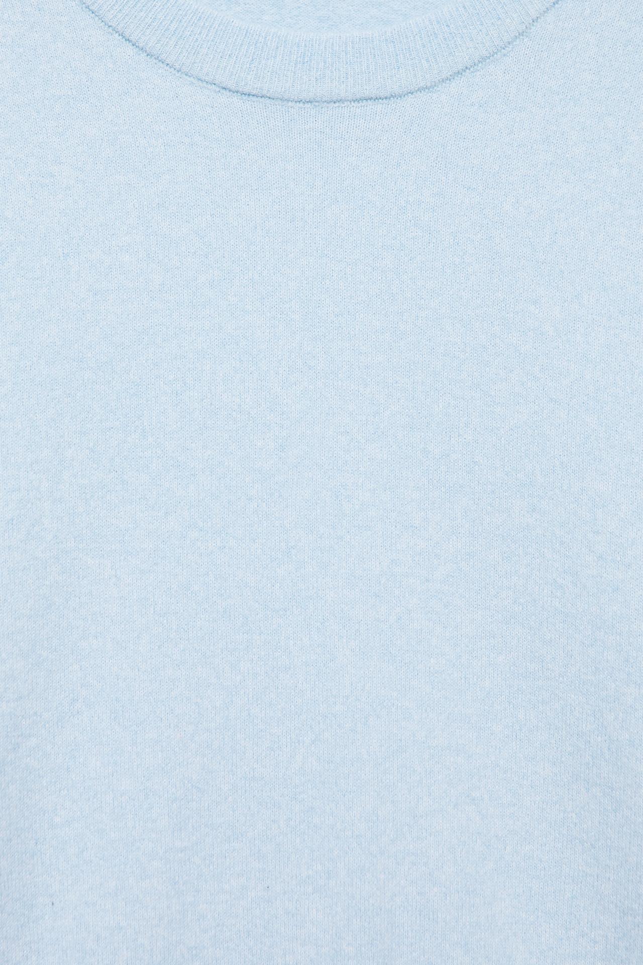 Basic soft knit jumper — Pale sky blue