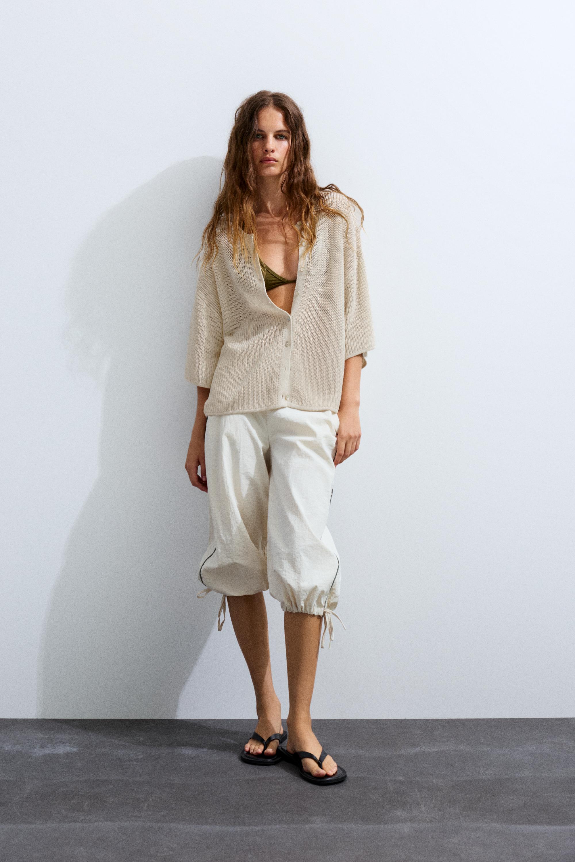 Kısa kollu düğmeli hırka - Görsel 6