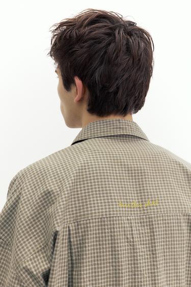 Short sleeve check shirt — White/Grey 5