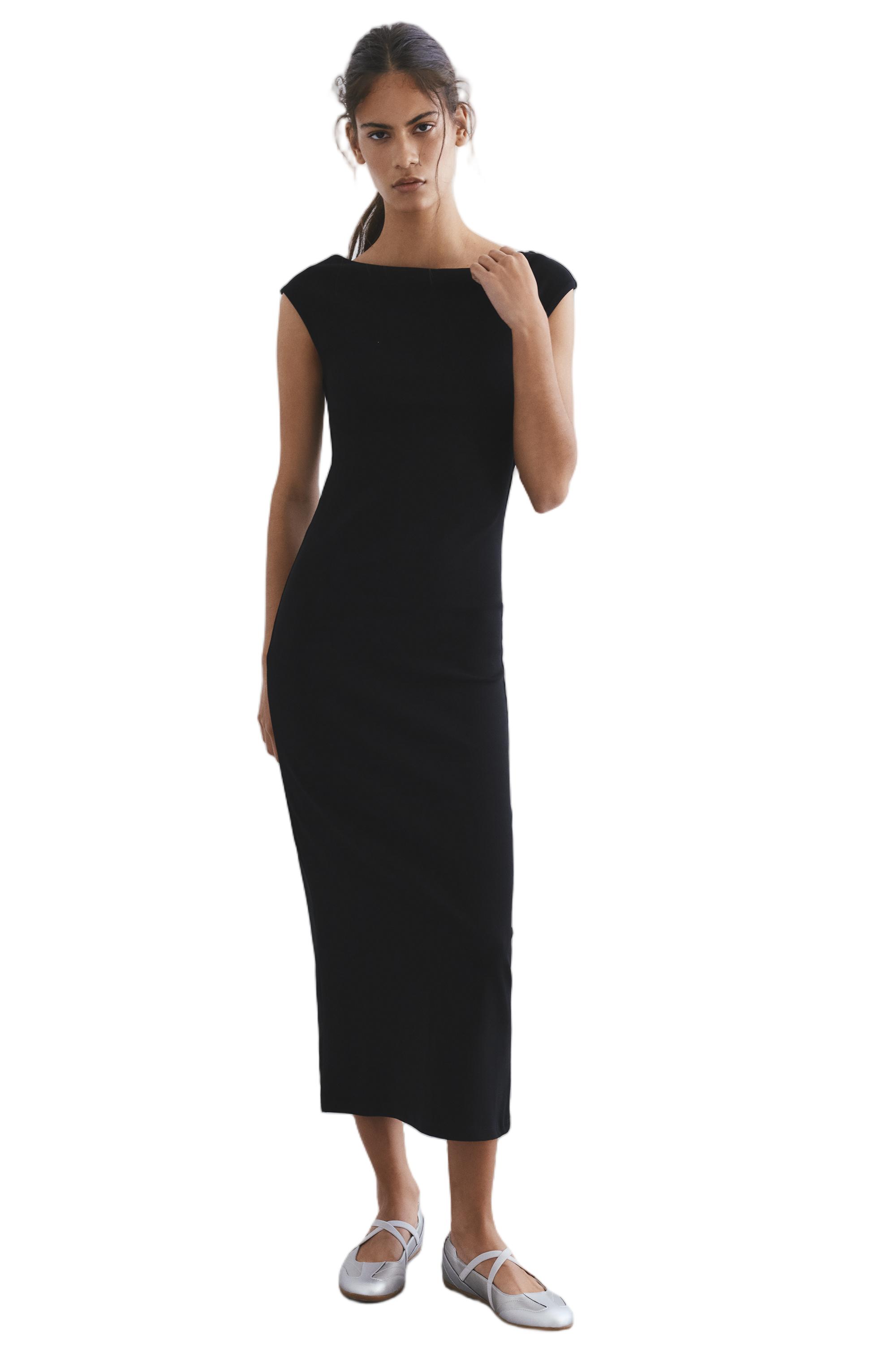 Kısa kollu midi elbise - Görsel 32