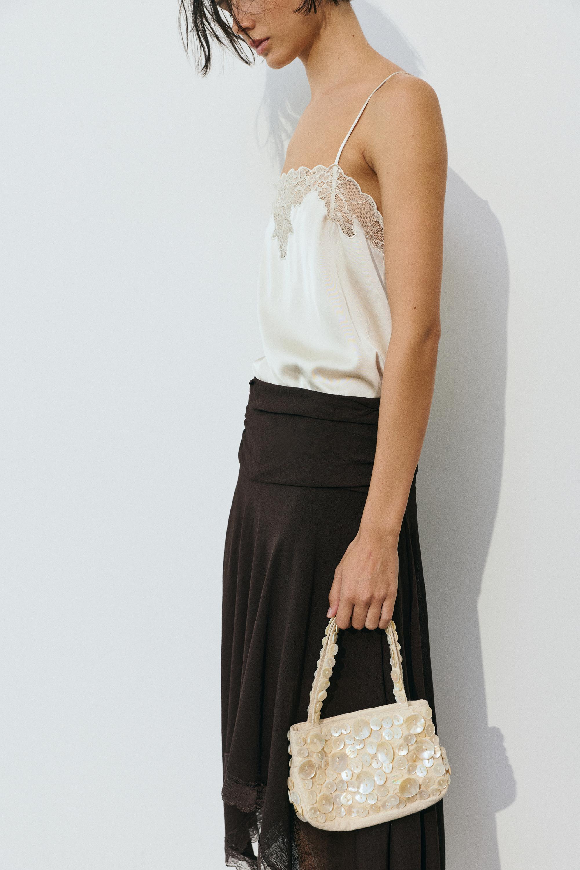 Altın rengi clutch çanta - Görsel 13