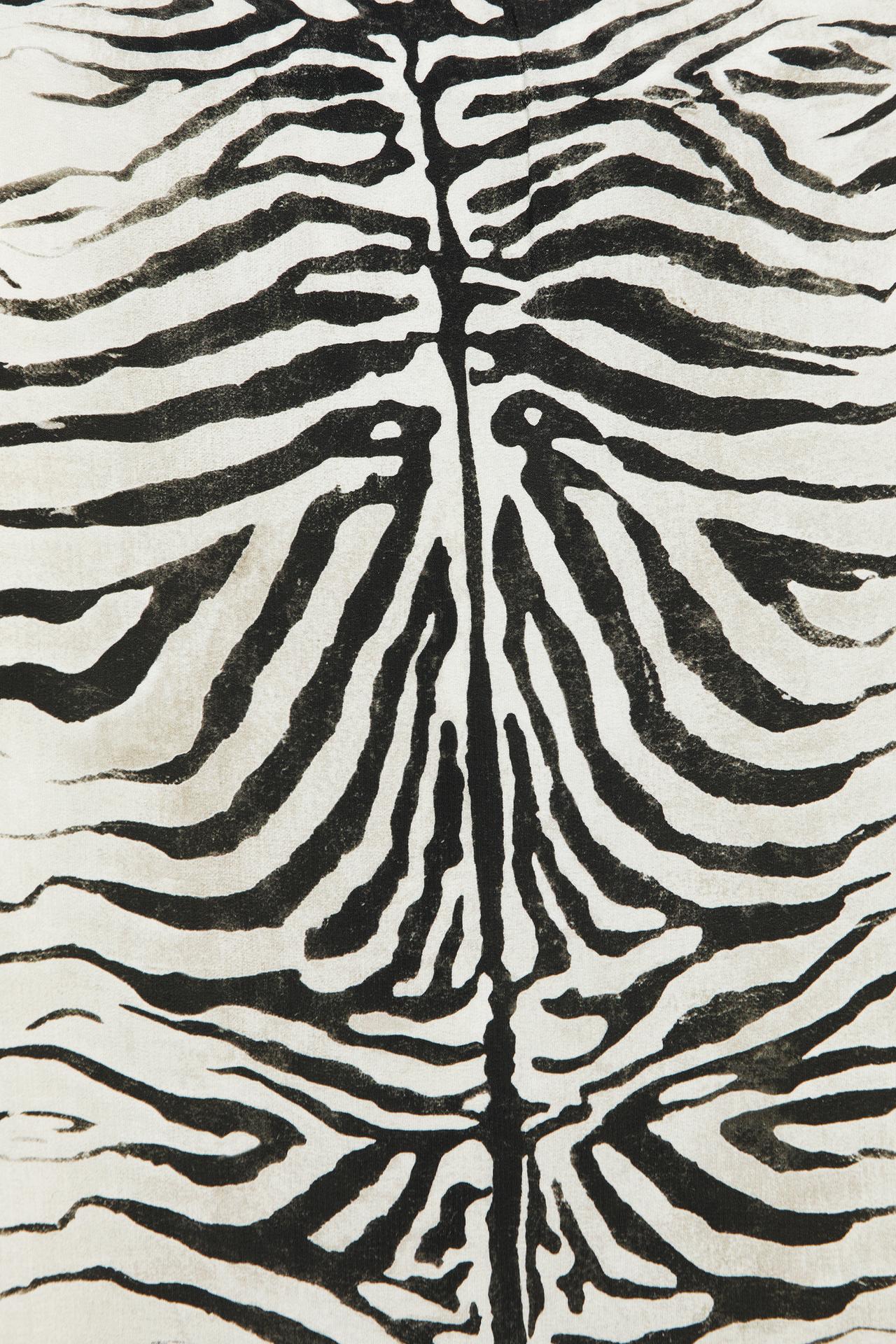 Zebra print midi skirt — Ice