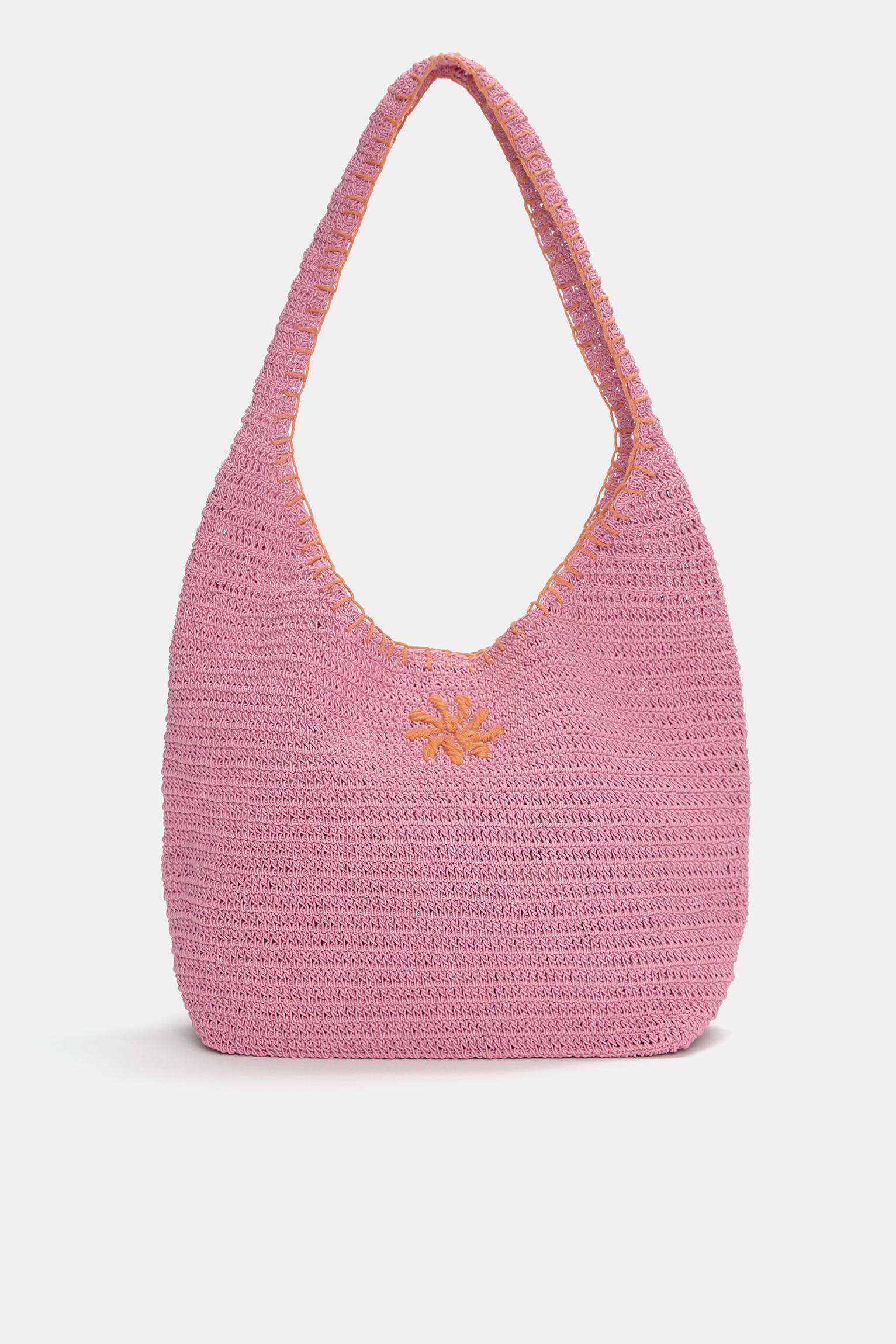 Women's The purchases Crochet Shopper Bag