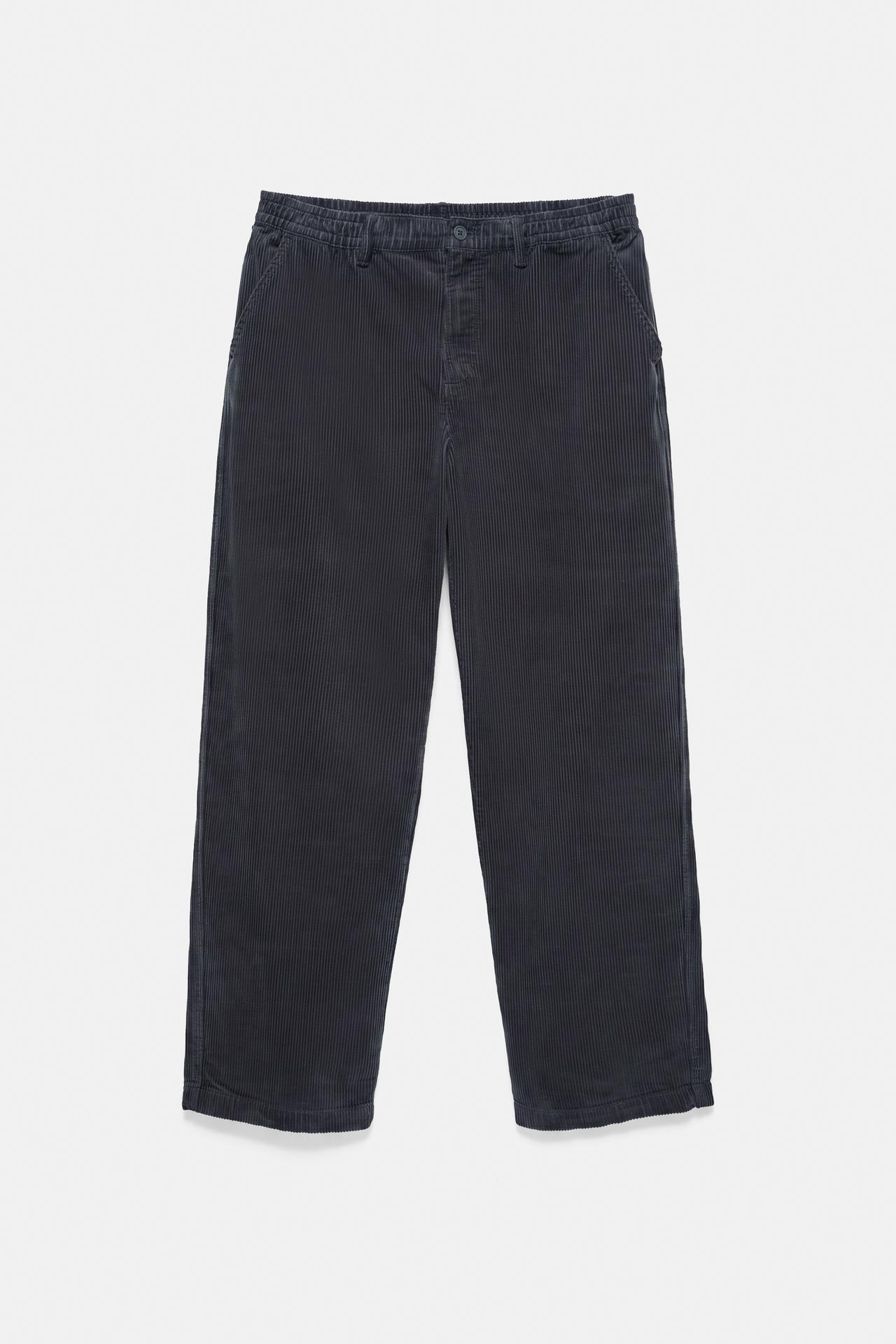 Corduroy jogger trousers — Anthracite grey