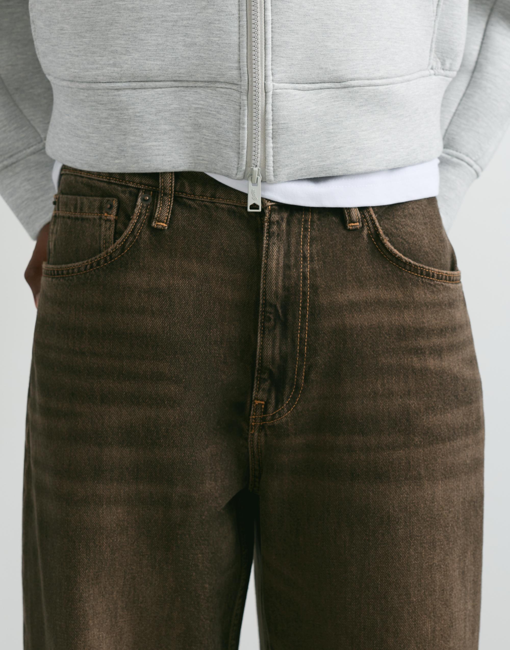 Wide-leg jeans — Brown