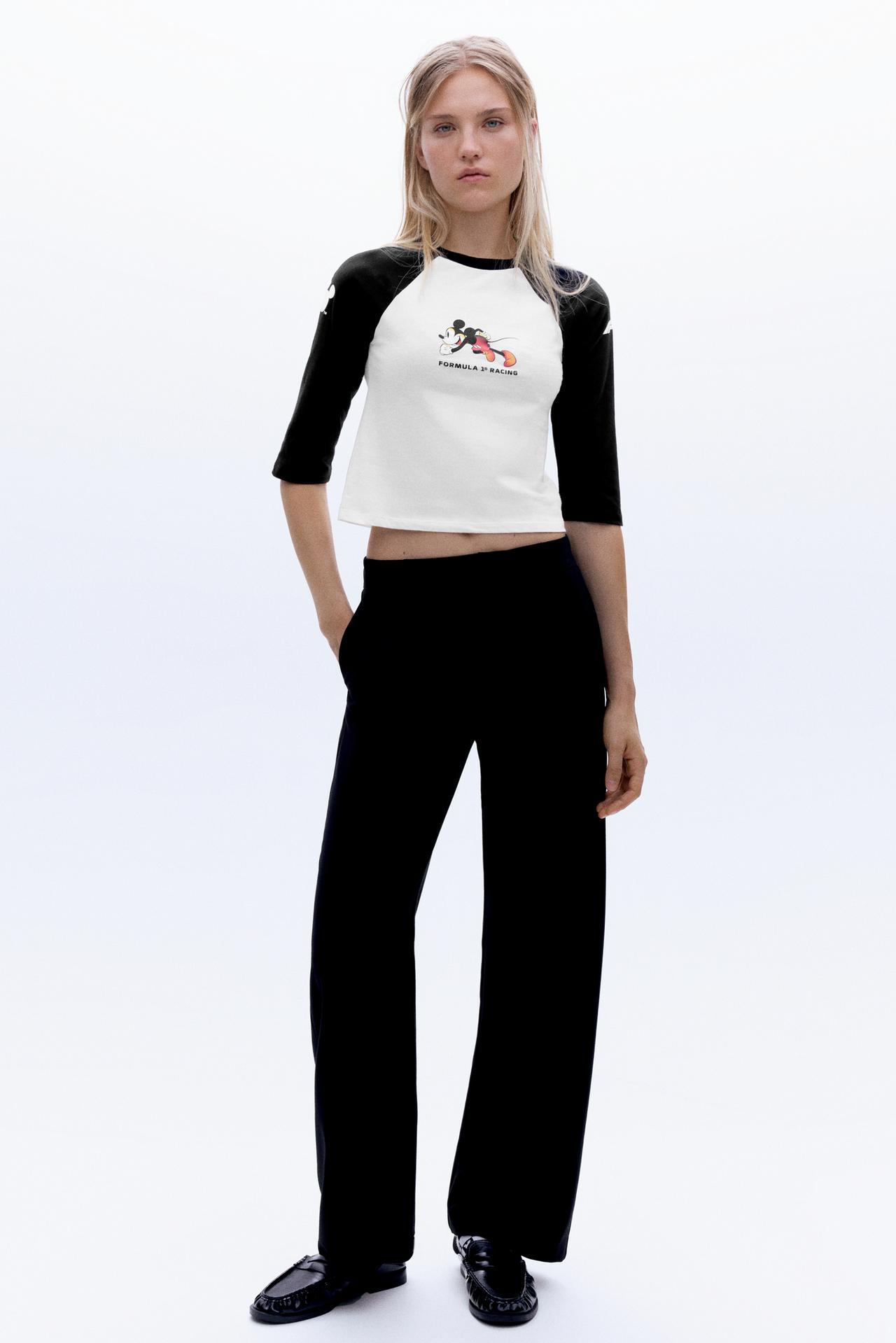 Disney x F1 graphic raglan T-shirt — Ice