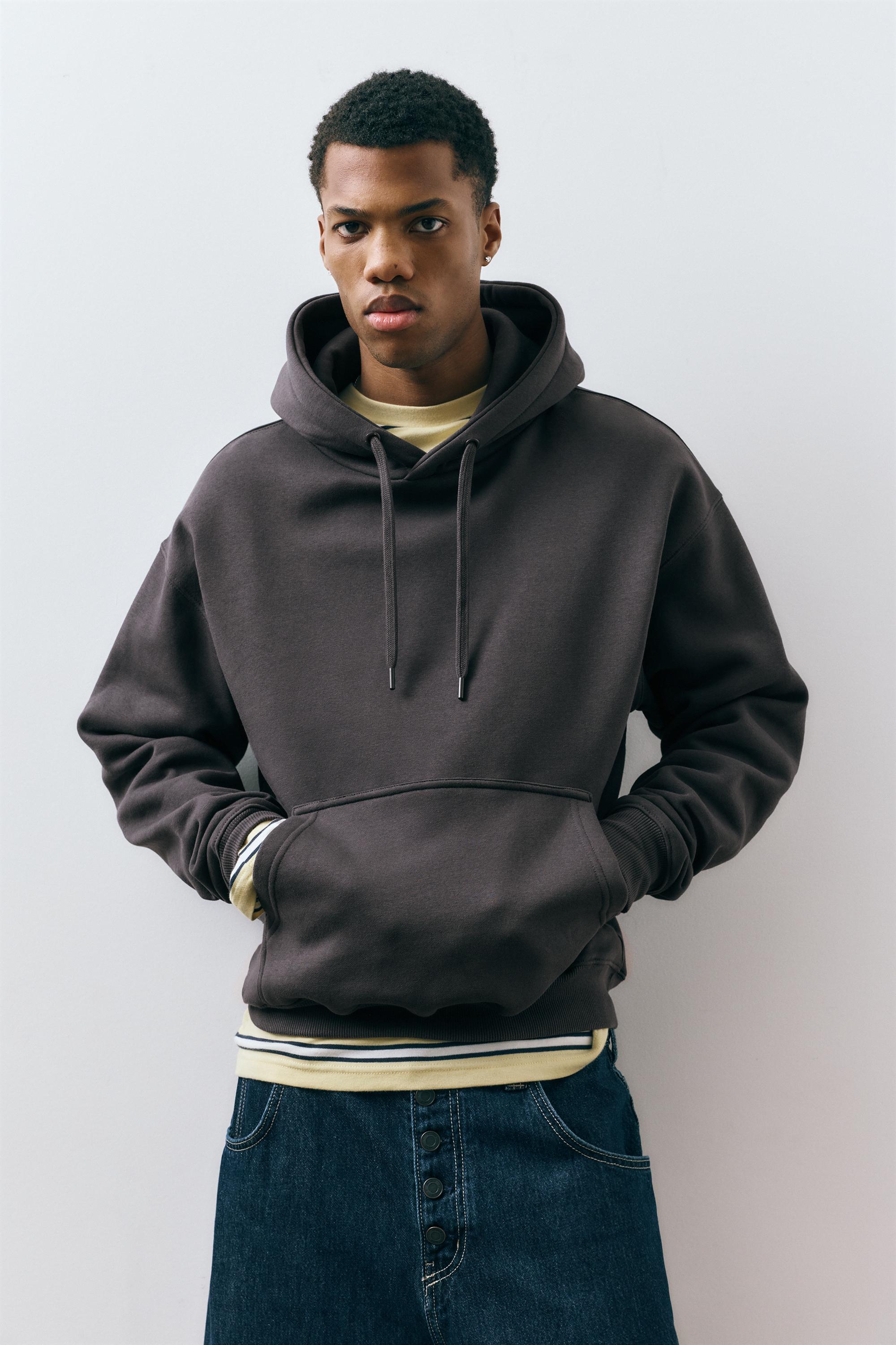 Basic kapüşonlu sweatshirt - Görsel 103