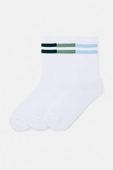 Striped sports socks — Green 1