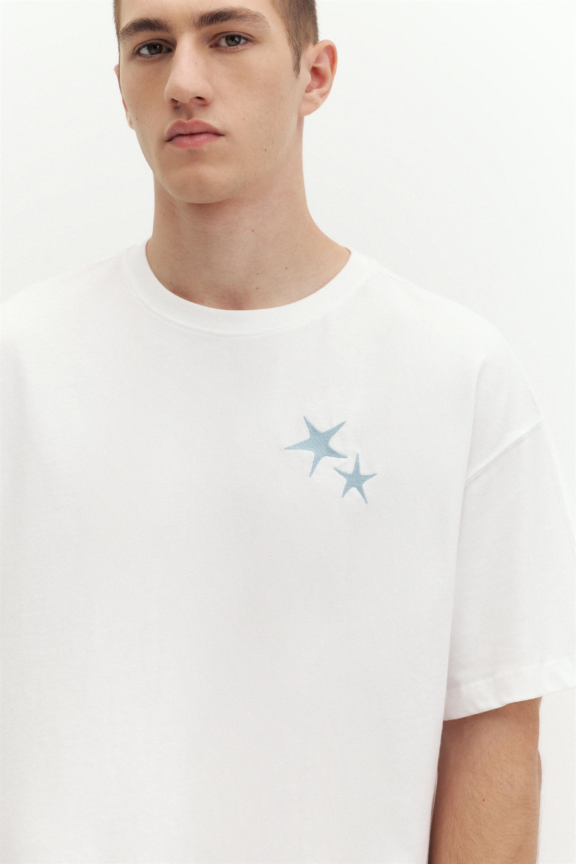 STWD star graphic T-shirt — Off white