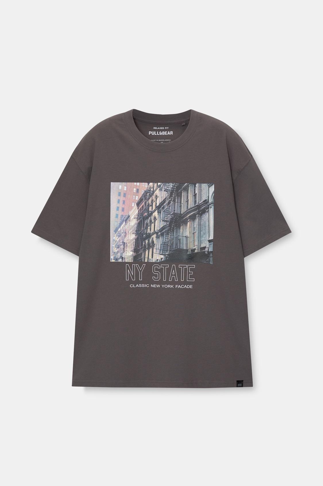 T-Shirt NYC-Fotoprint - PULL&BEAR