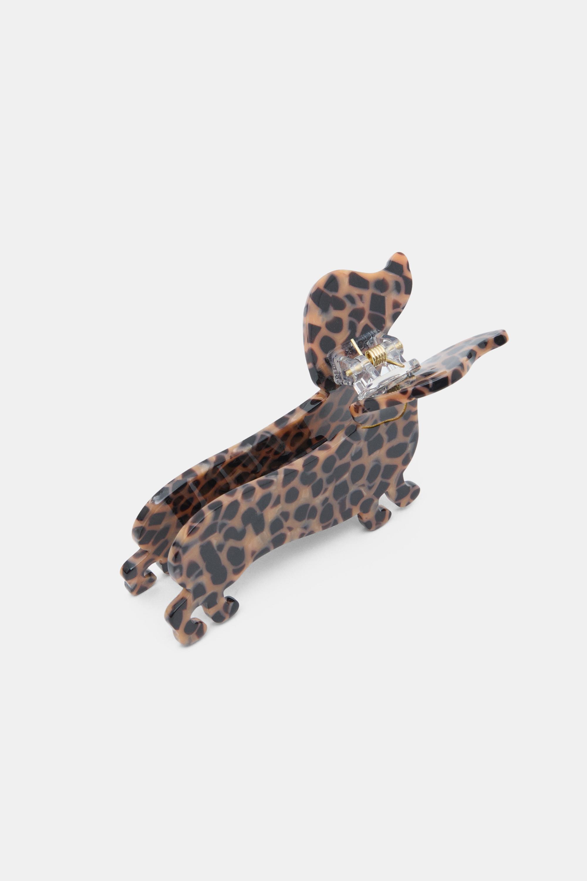 Dog hair clip — Brown