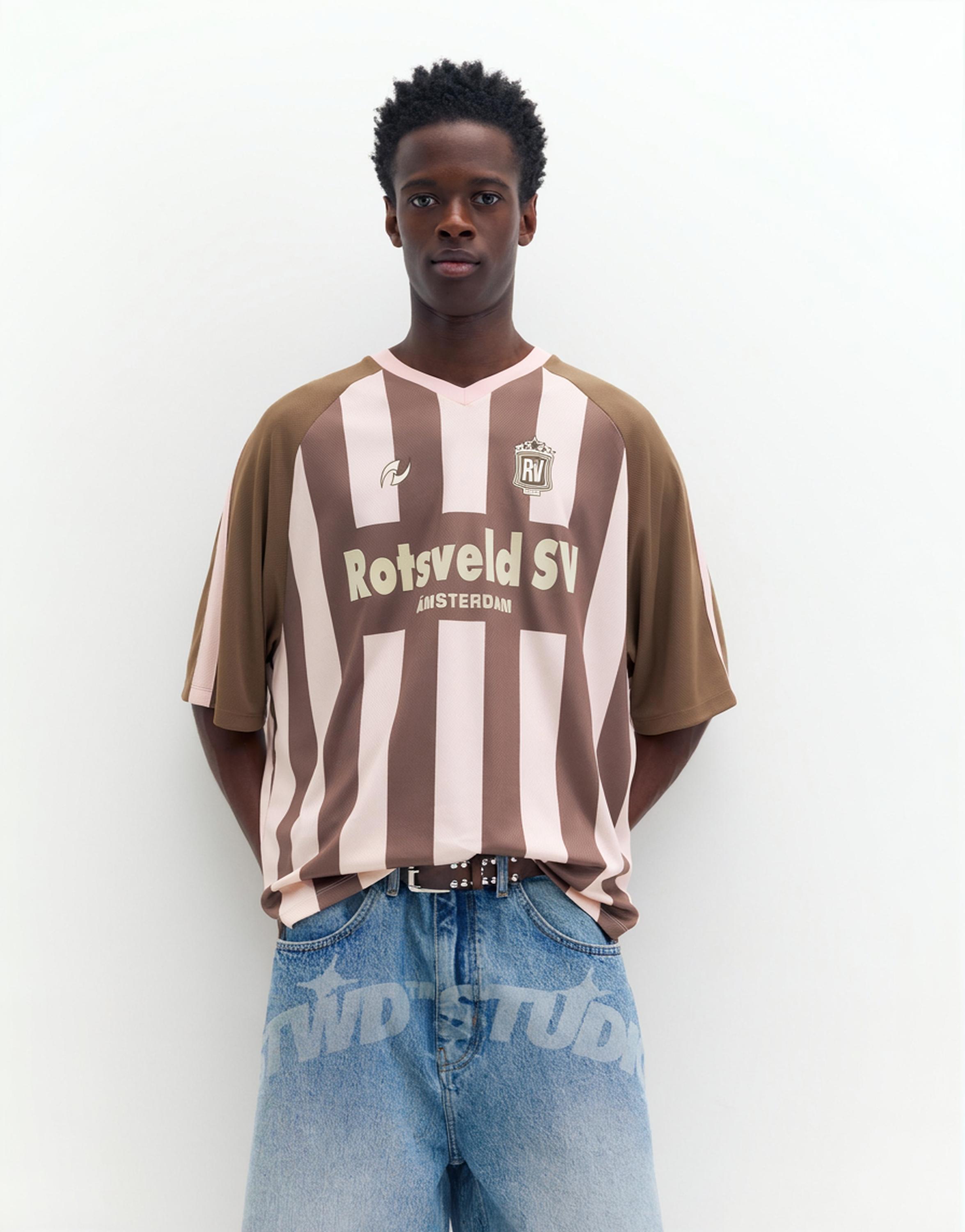 Çizgili Amsterdam futbol tişörtü - Görsel 7