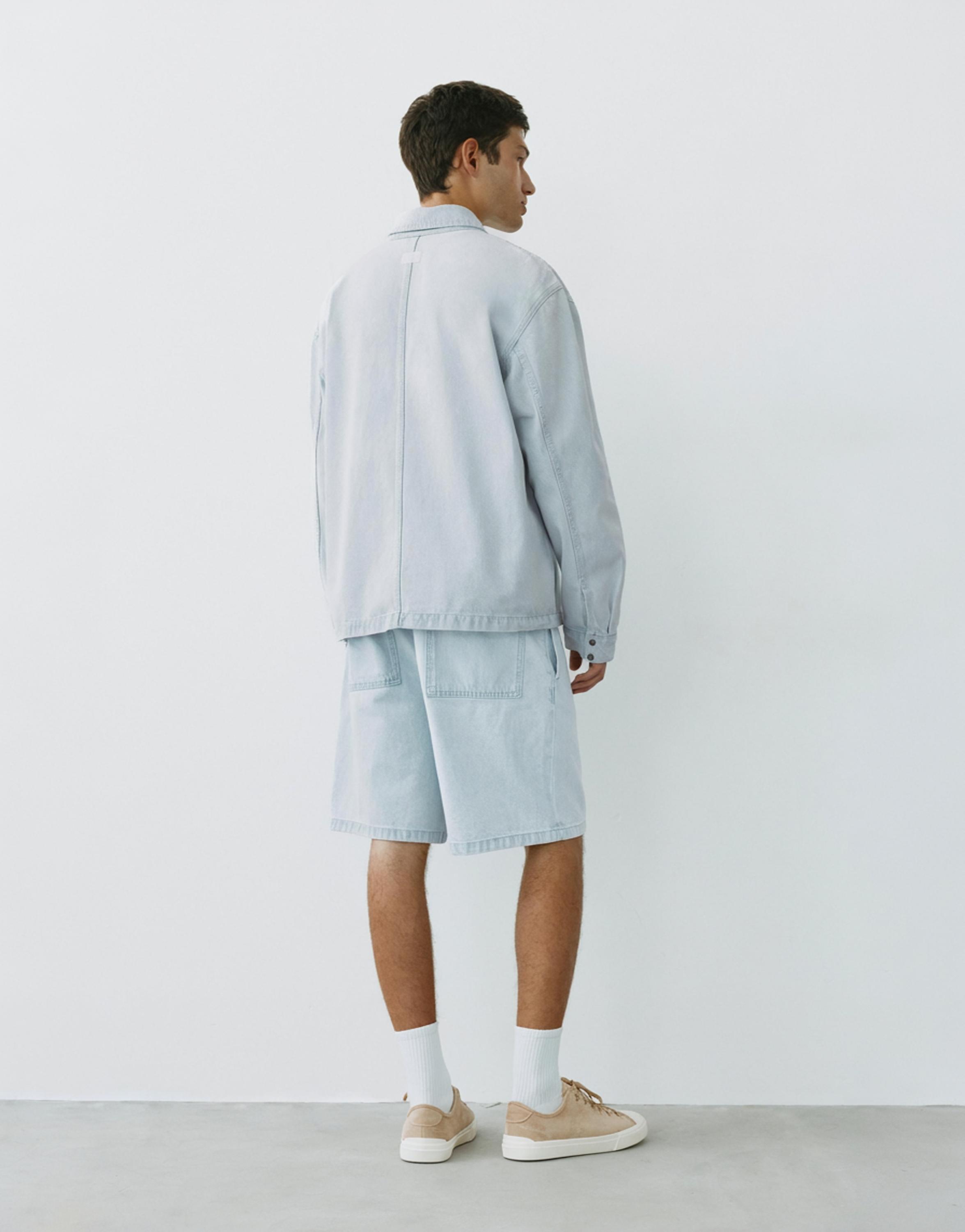Denim overshirt — Sky blue