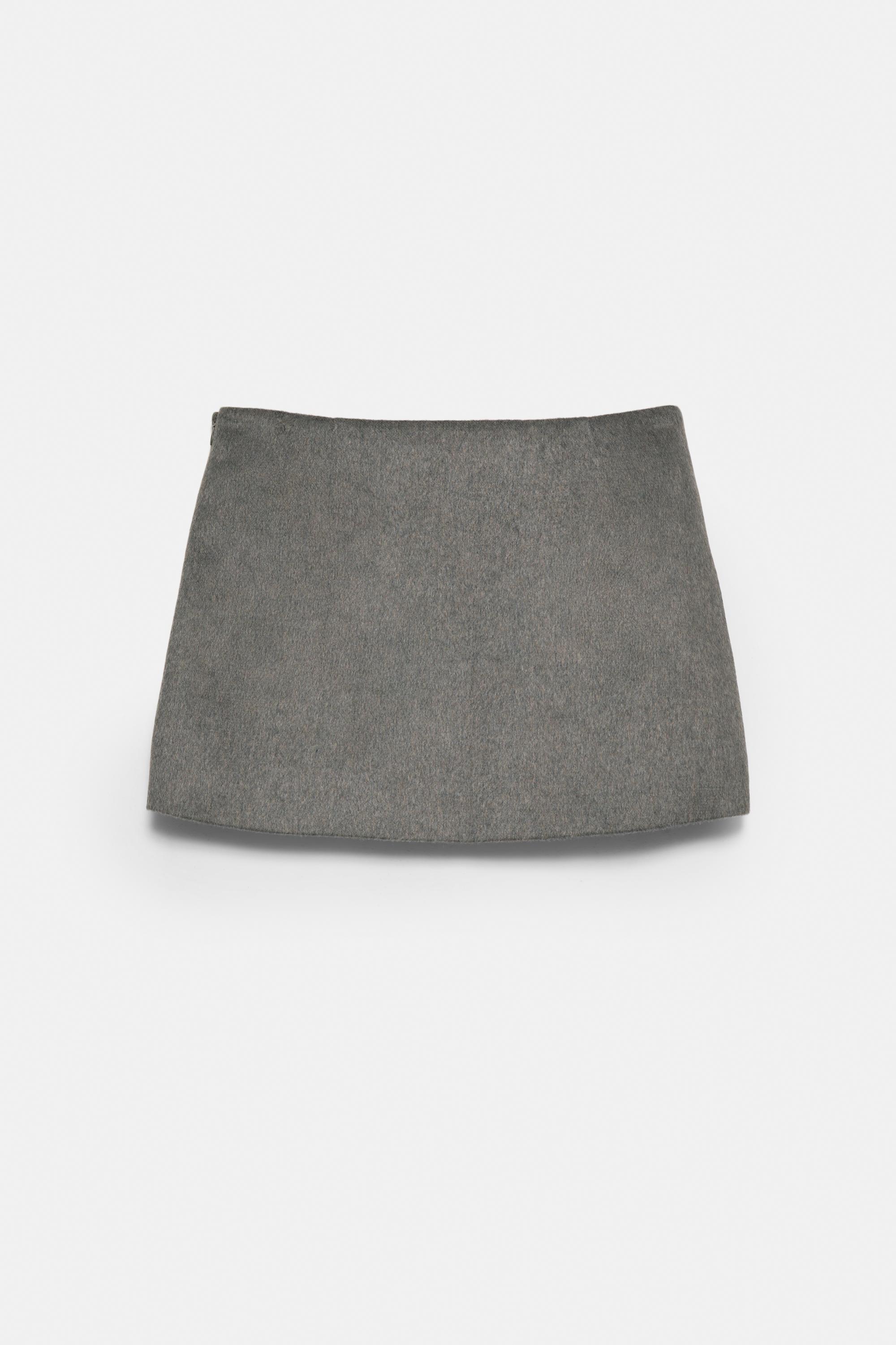 Soft mini skirt — Mole brown