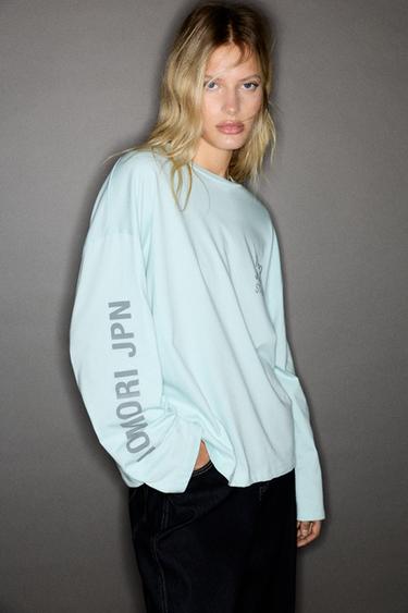 Oversize Tokyo graphic T-shirt — Turquoise 1