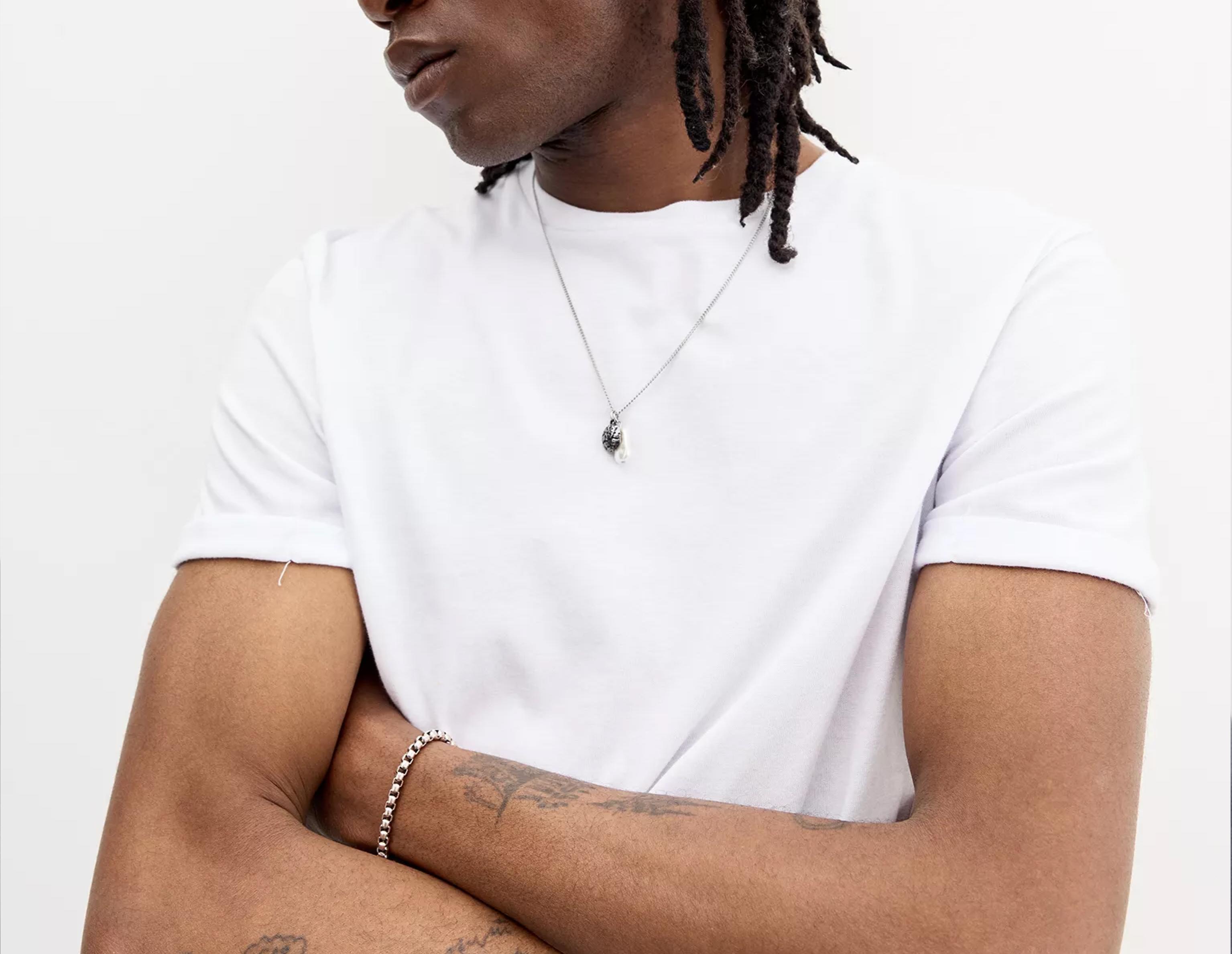 Muscle fit T-shirt — White