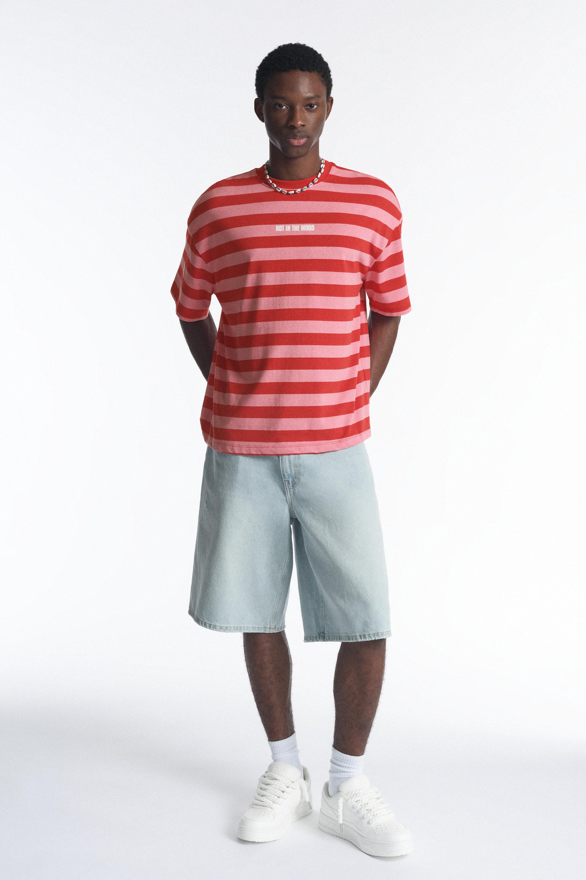 Striped STWD T-shirt — Red