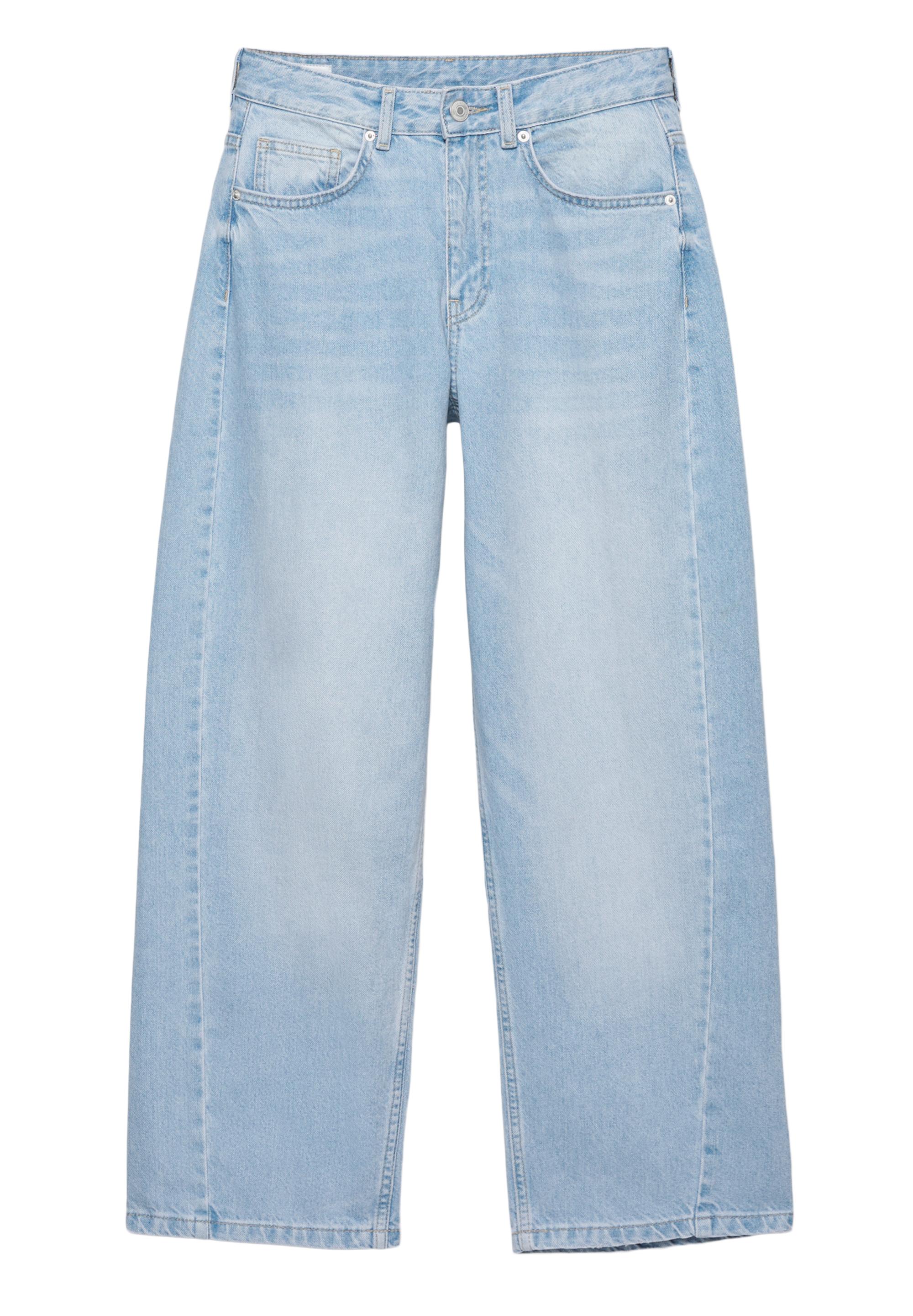 Low-rise barrel jeans — Pale blue