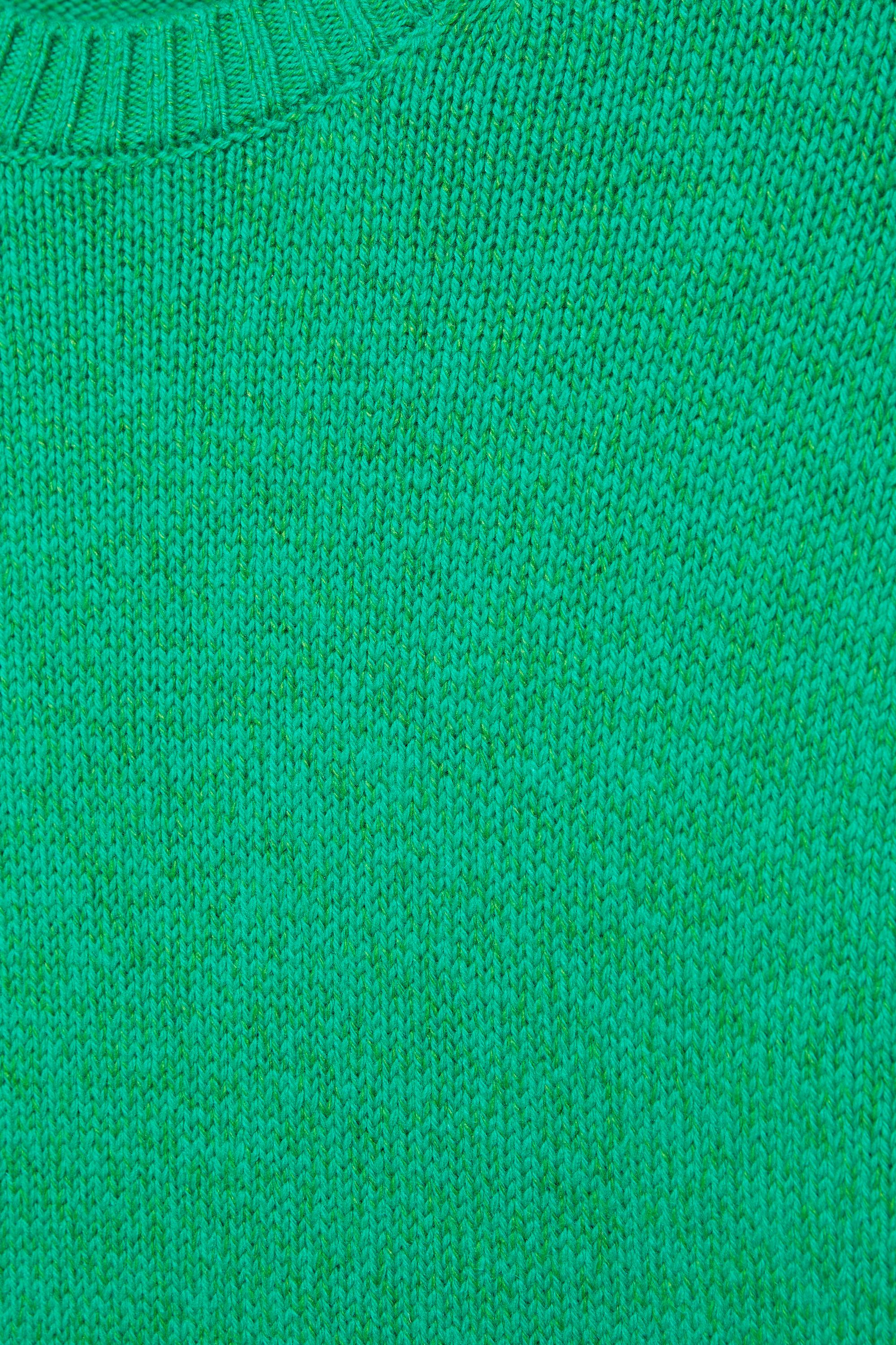 Round neck jumper — Green