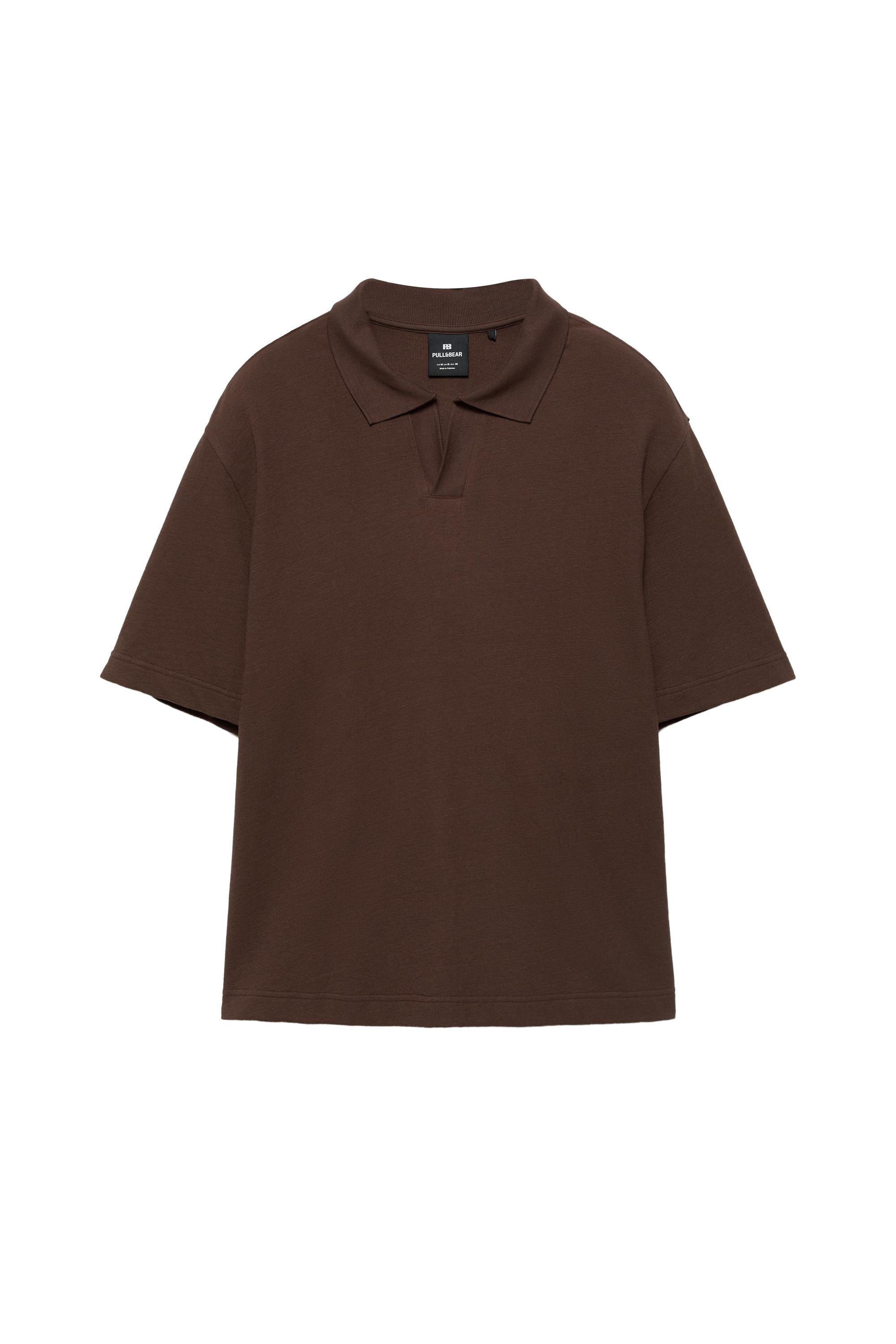 Dokulu kısa kollu polo - Görsel 4