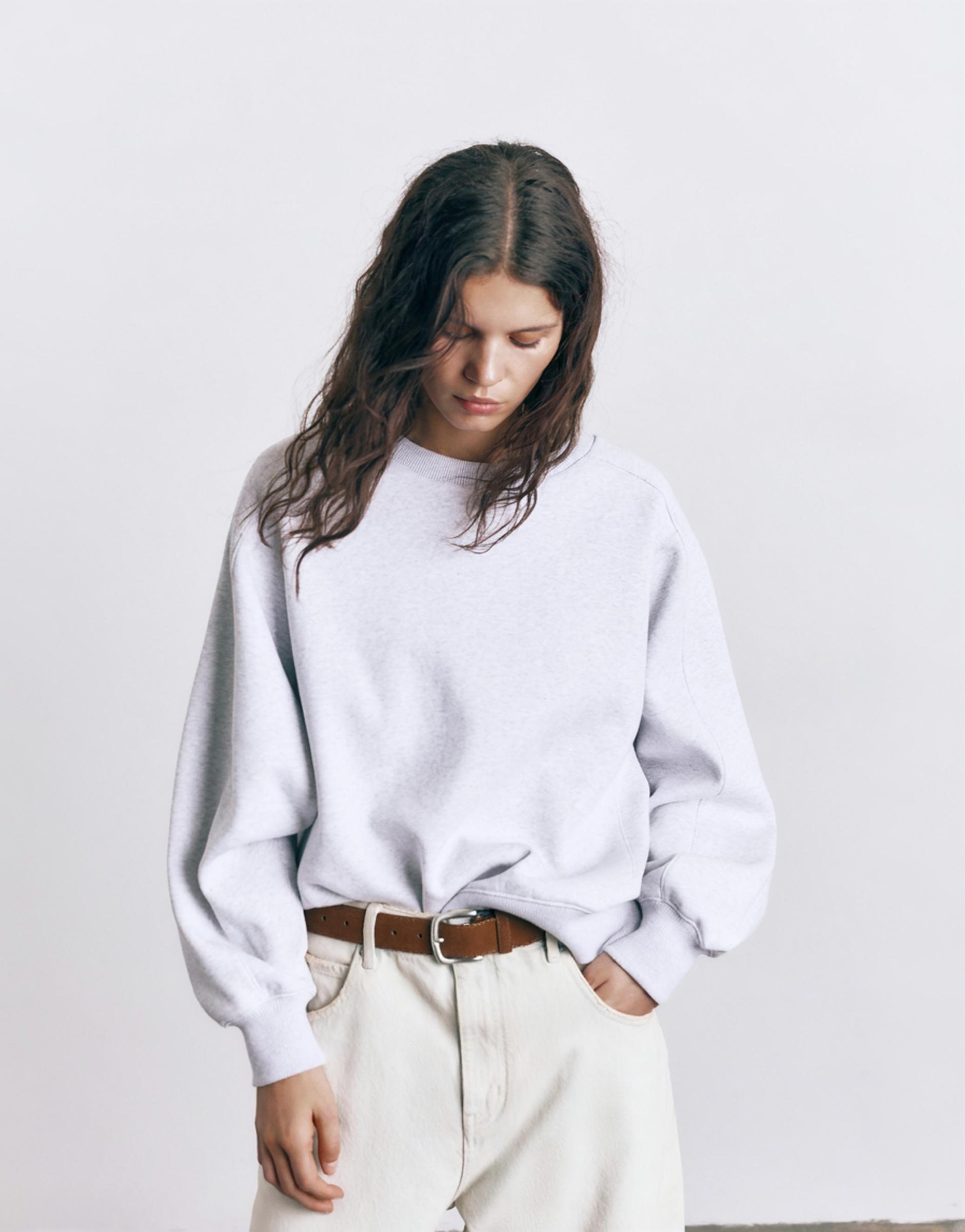 Oversize polar sweatshirt - Görsel 6