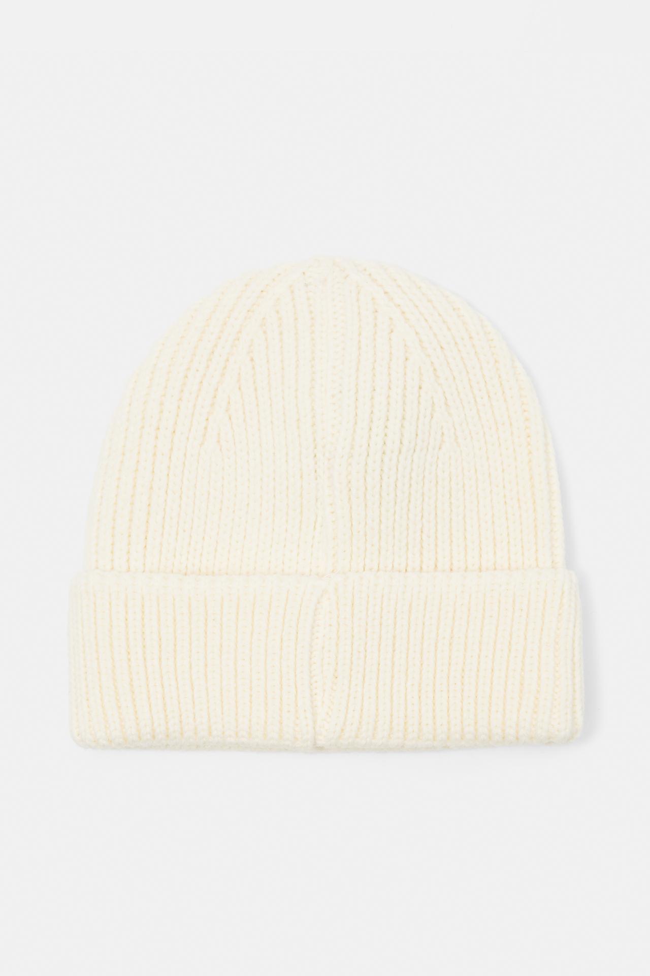 Chunky knit beanie — Off white