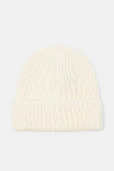 Chunky knit beanie — Off white 4