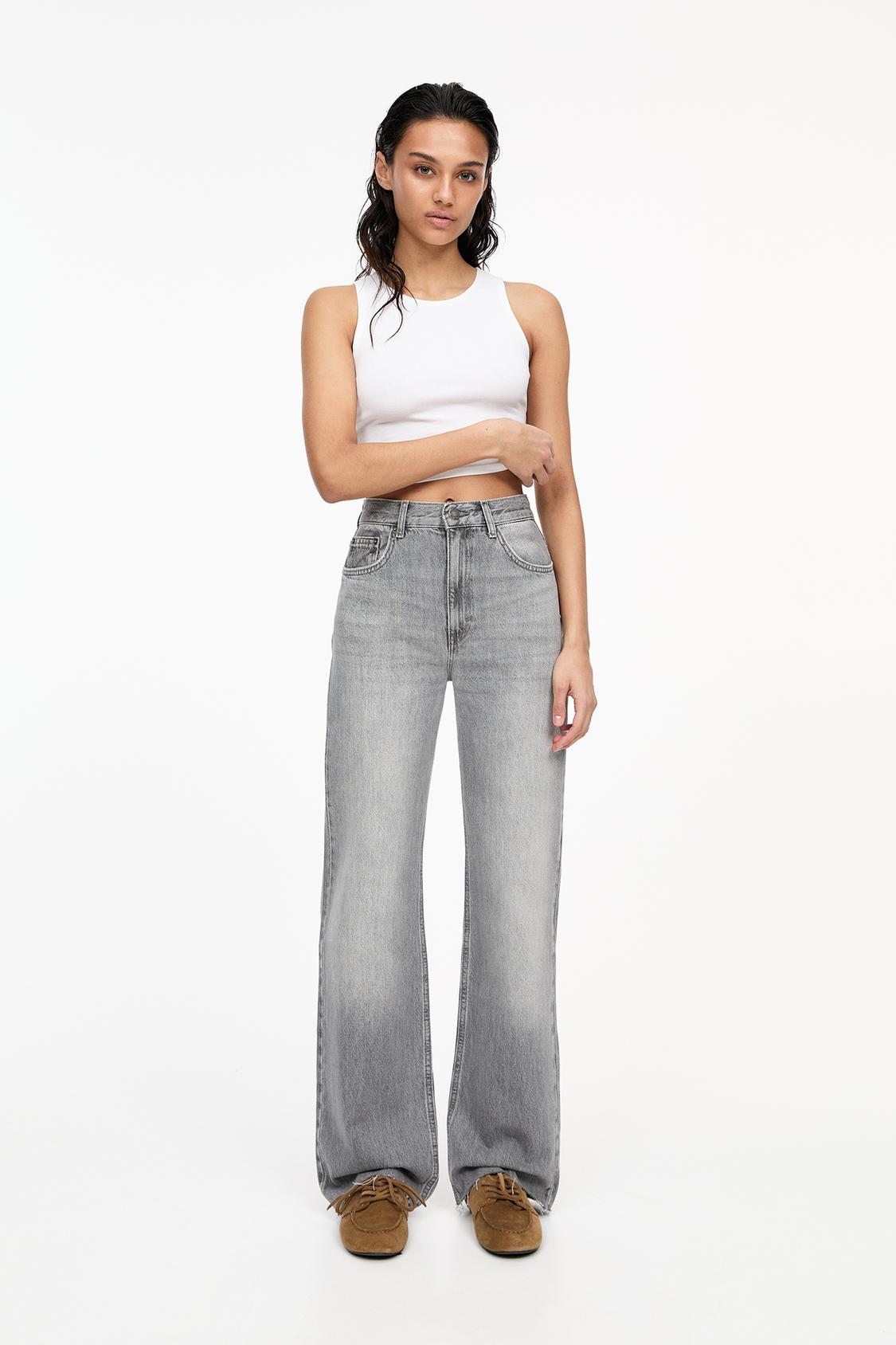 Straight-leg high-waist jeans PULL&BEAR - Main Image