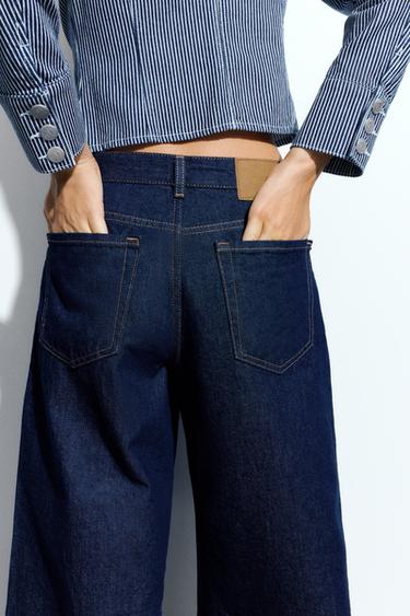 Low-rise denim jorts — Navy 3