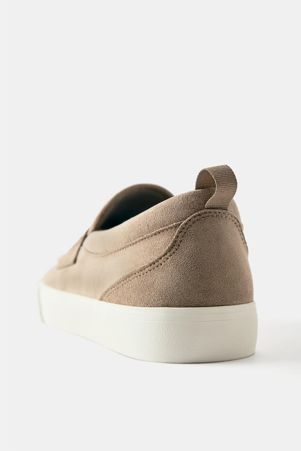 Casual strap trainers — Ecru