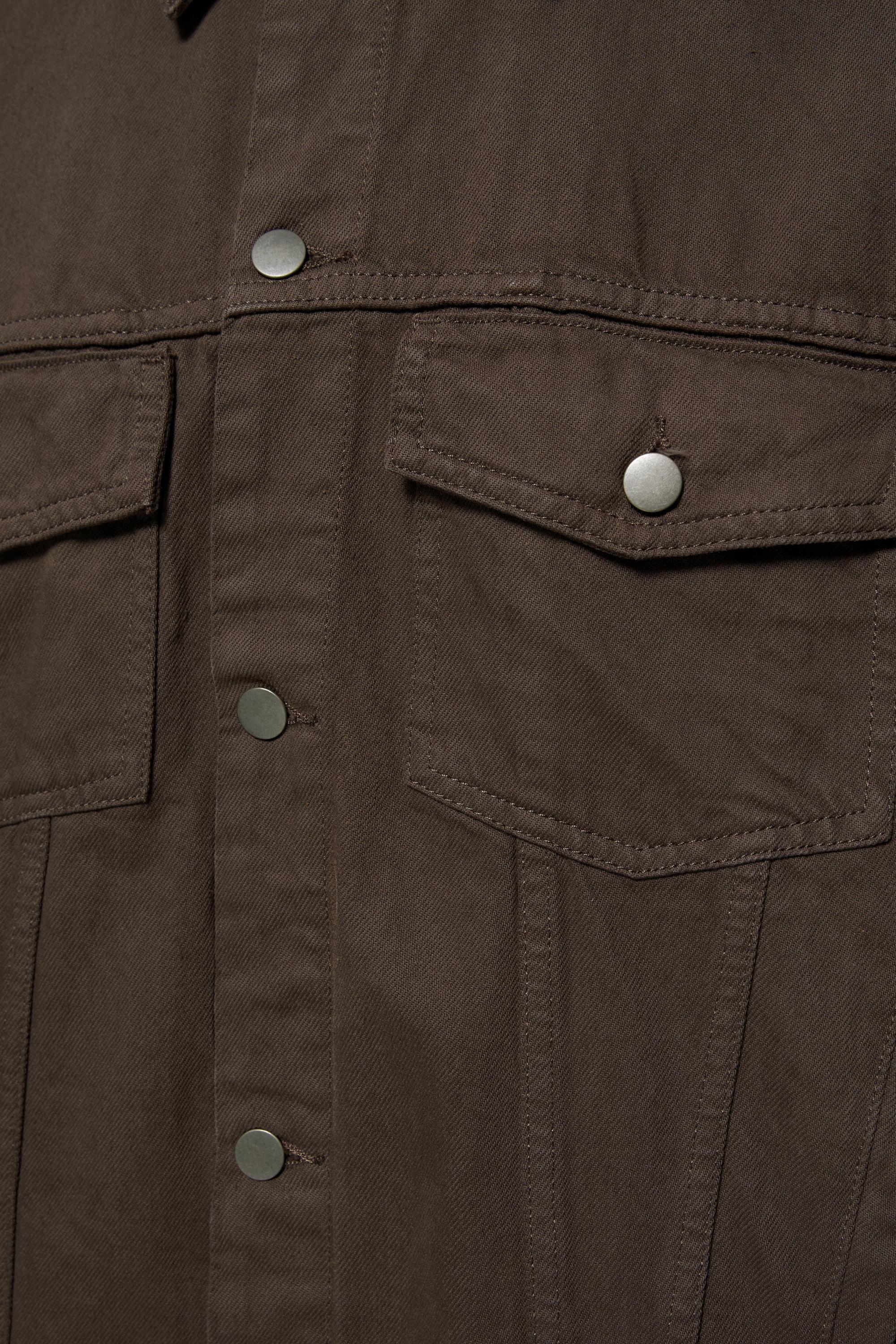 Trucker denim jacket — Brown
